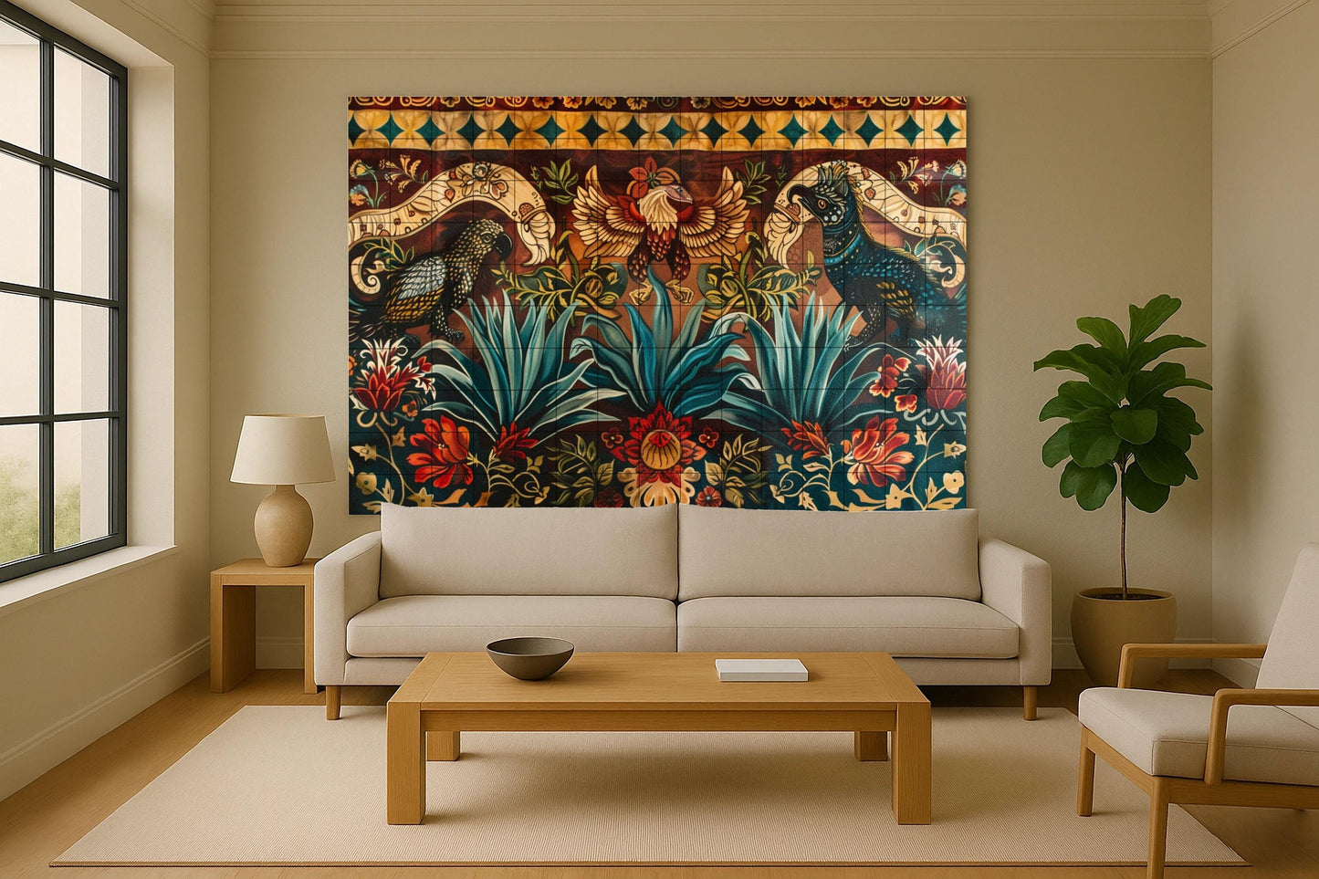 Populares mexicanos — Flowers & Landscape Art · Ceramic Tile Mural
