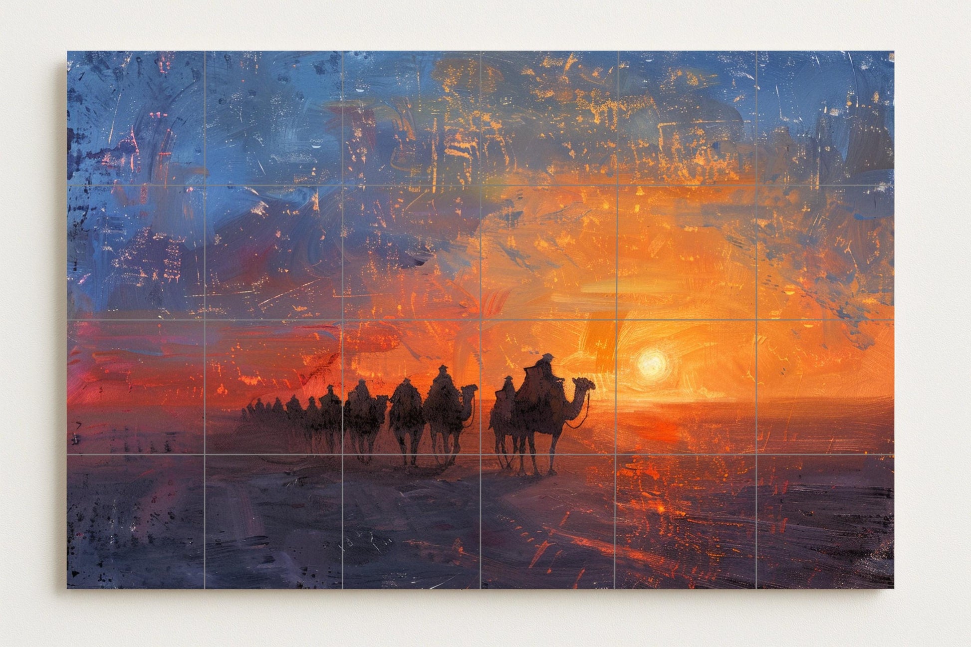 Caravana at the Sunset — Garden & Scenery Décor · Tile Wall Art