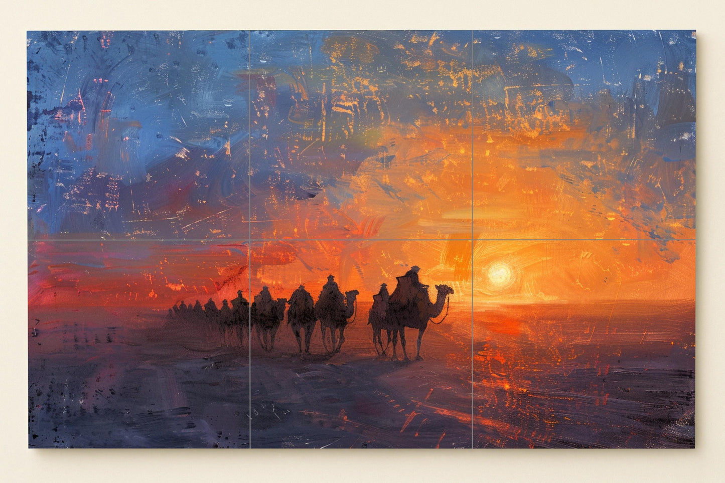 Caravana at the Sunset — Garden & Scenery Décor · Tile Wall Art