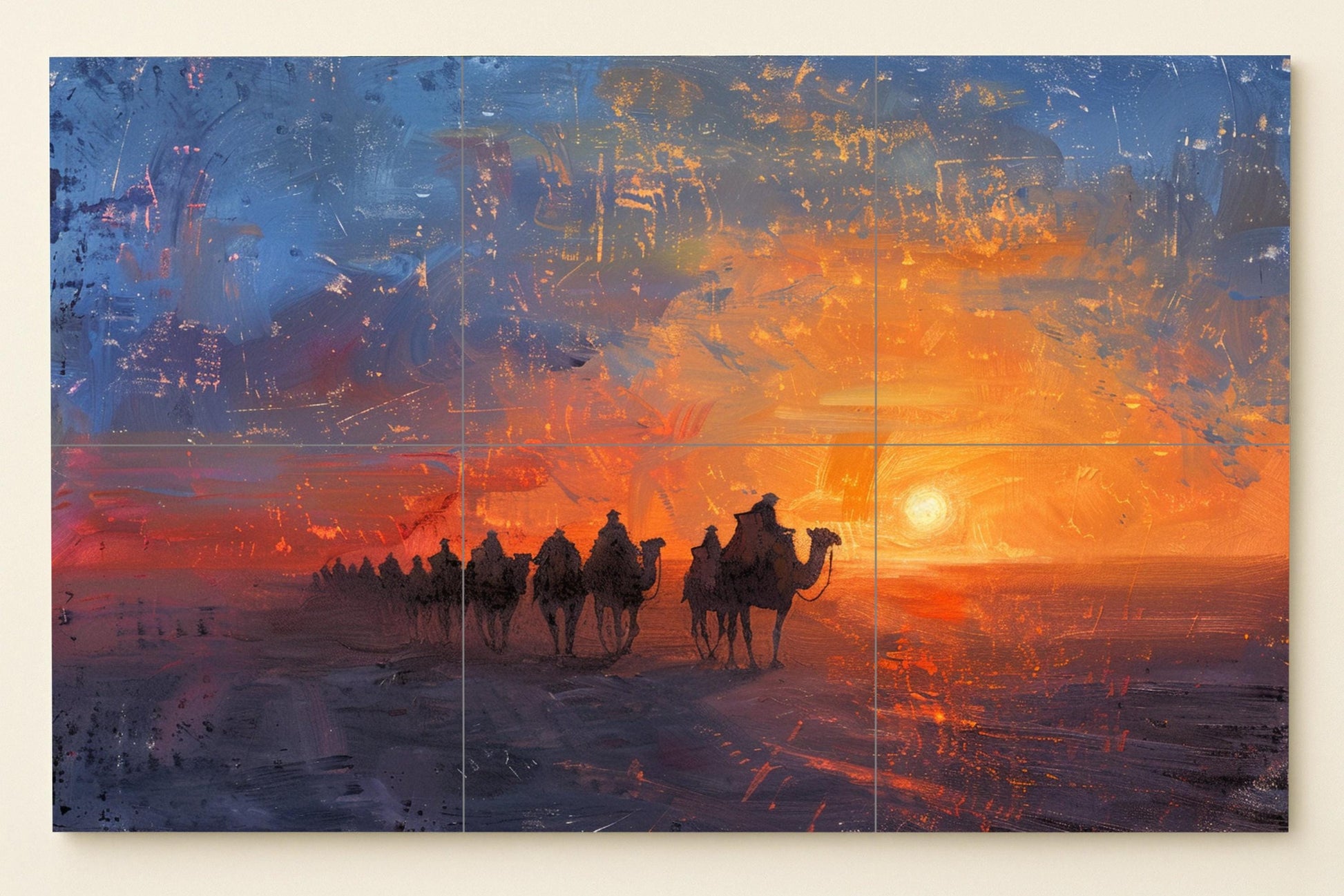 Caravana at the Sunset — Garden & Scenery Décor · Tile Wall Art