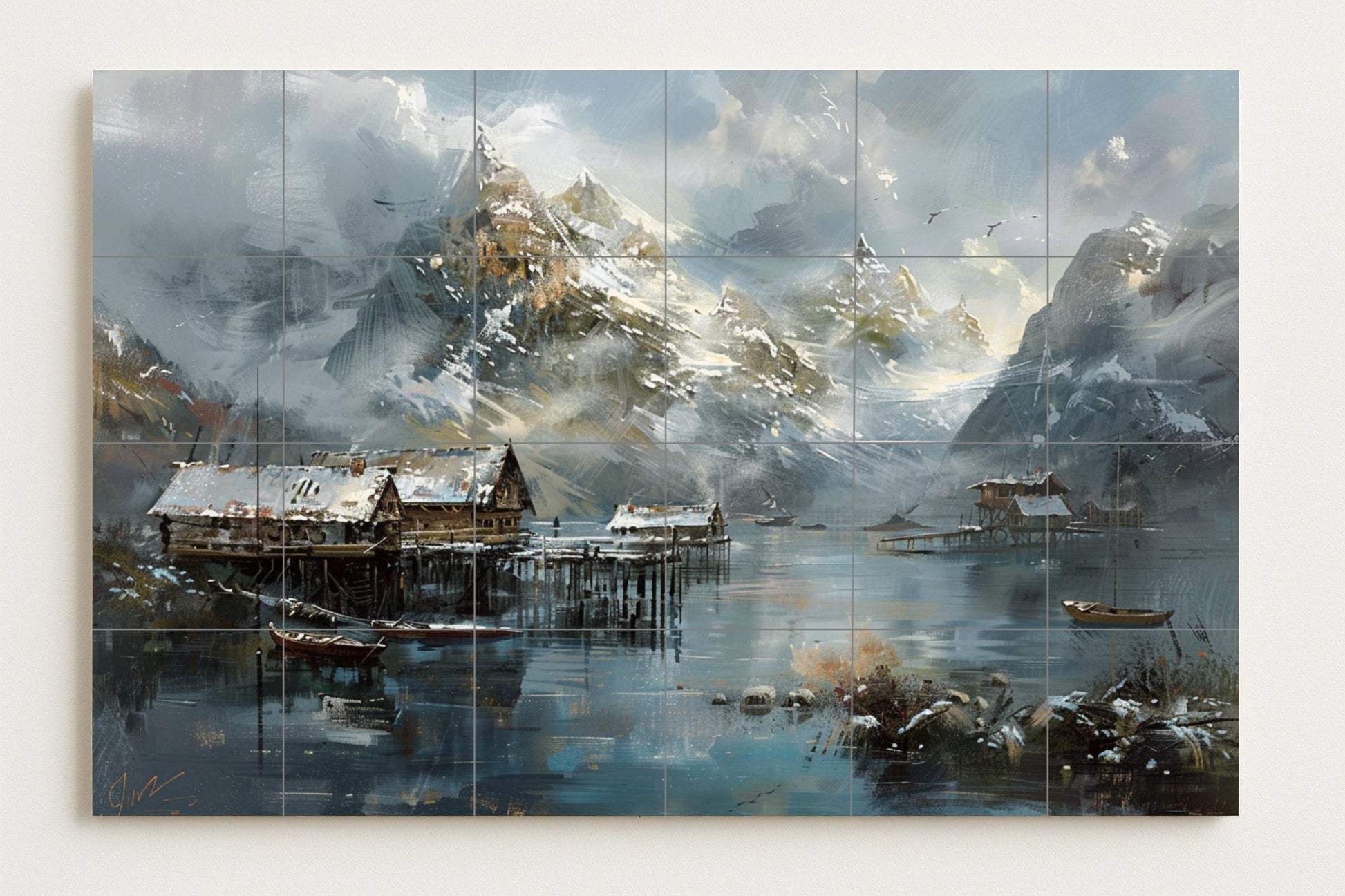 Invierno Nordico — Leggende ed Epica, Arte da Parete in Ceramica