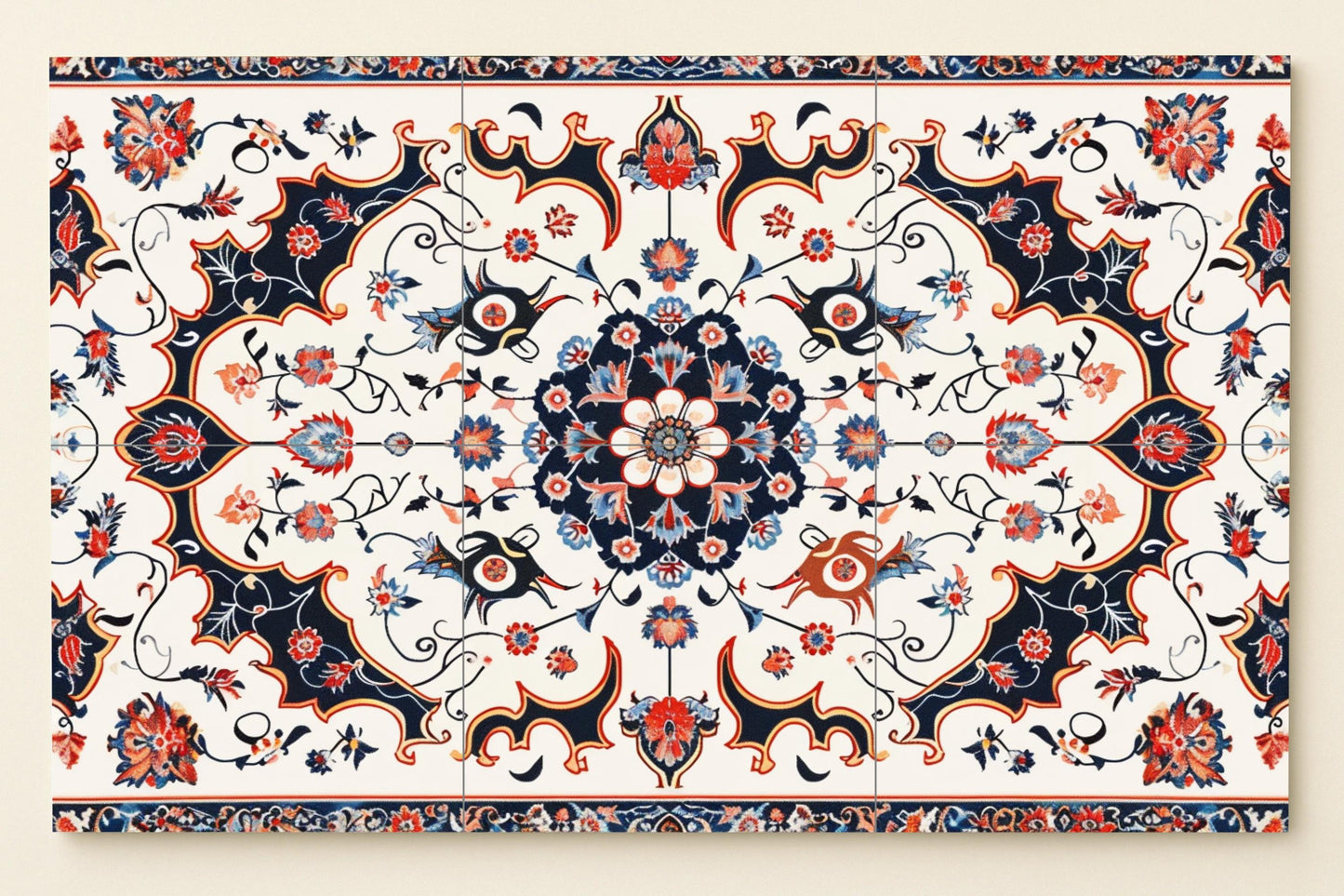 Con motivos di Teherán · Murale Ceramico — Decoro di Viaggio