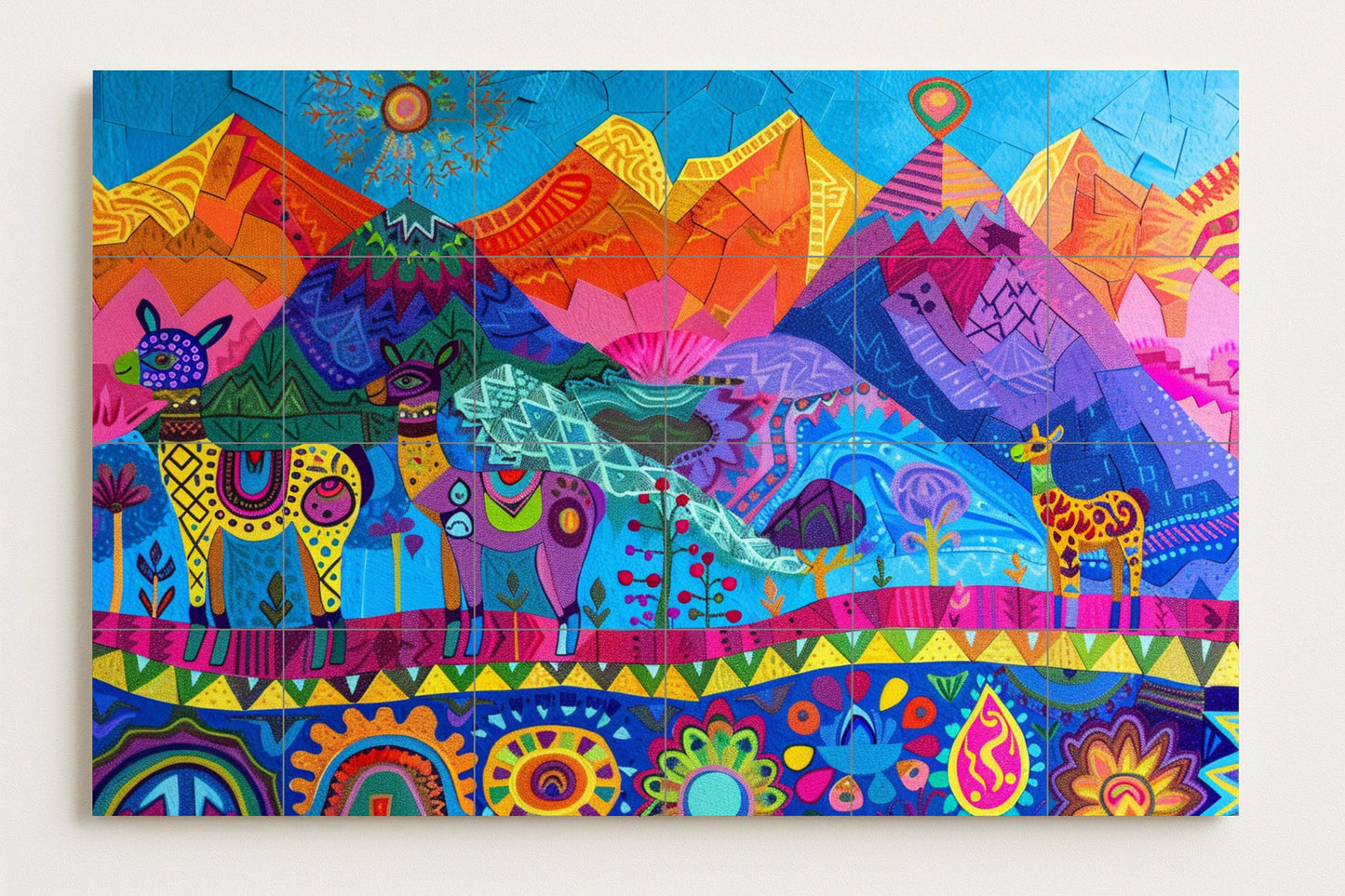 Mural de espíritu andino