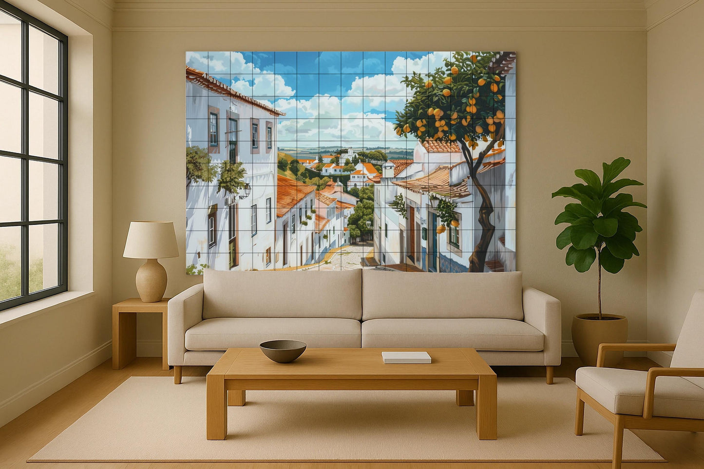 Mural de un pueblo portugués