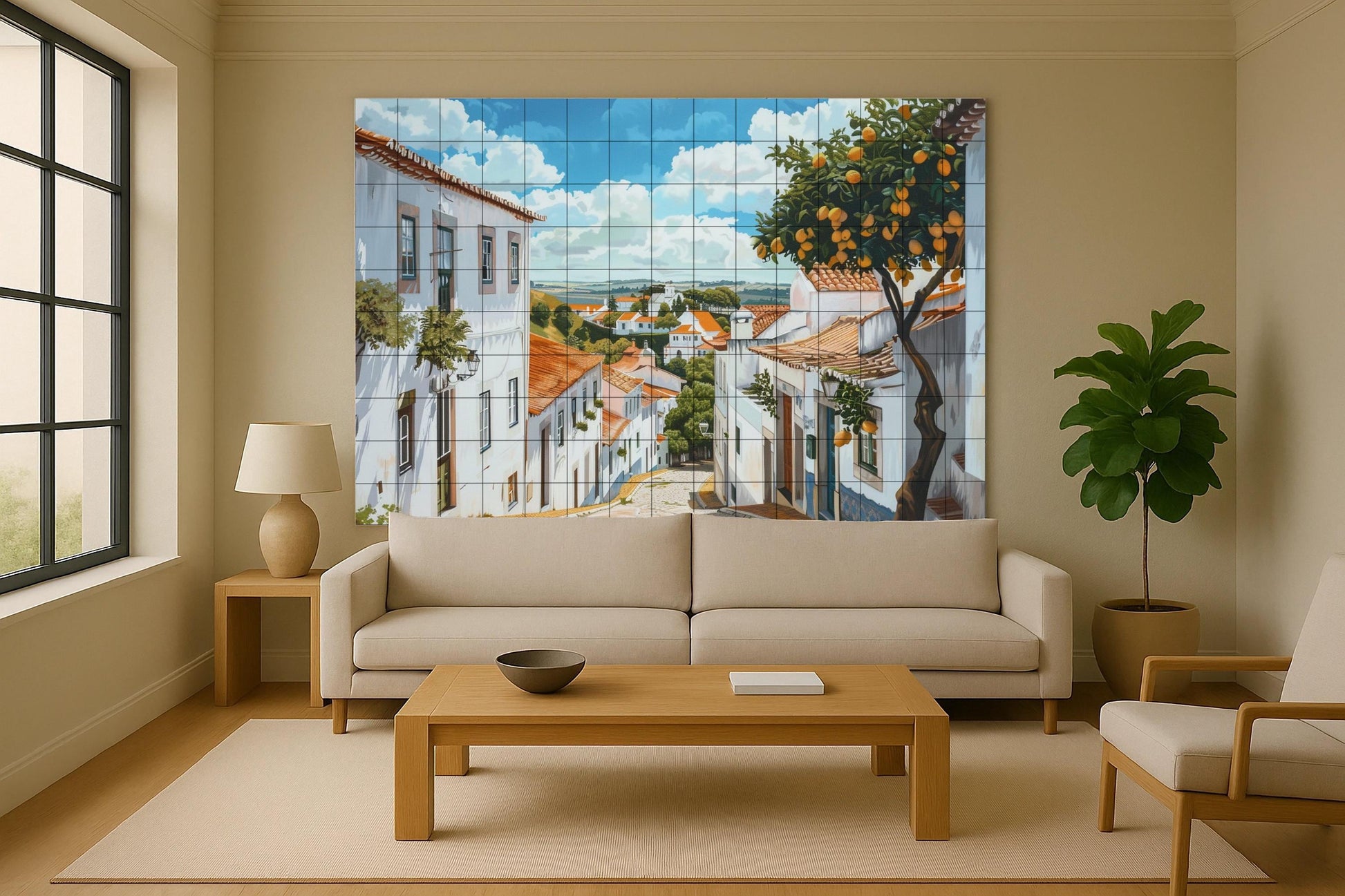 Mural de un pueblo portugués