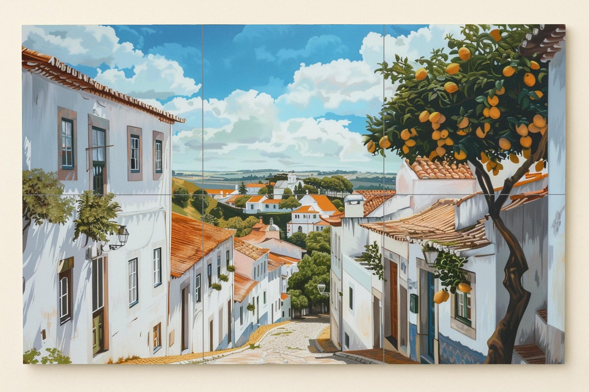 Mural de un pueblo portugués