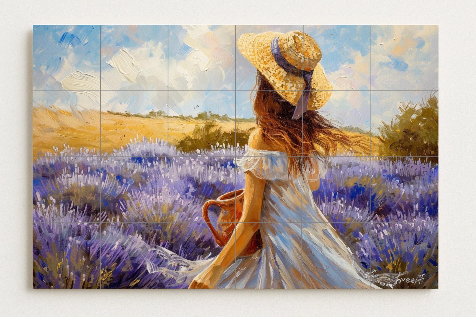 Stil Provenzalisch — Natur-Wandkunst, Wandkunst aus Keramikfliesen