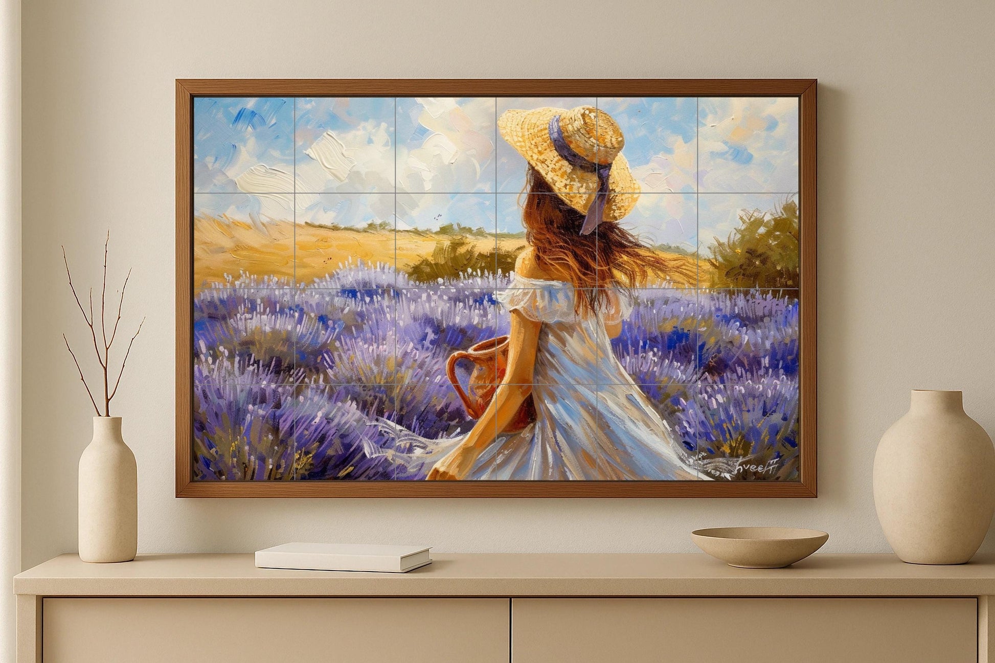 Stil Provenzalisch — Natur-Wandkunst, Wandkunst aus Keramikfliesen