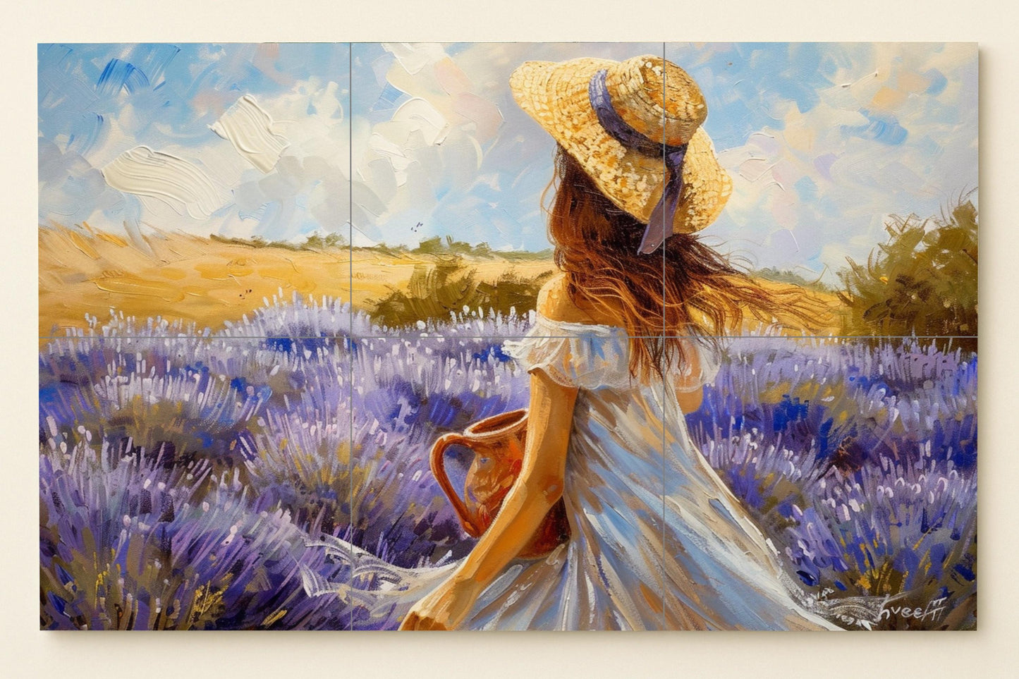 Stil Provenzalisch — Natur-Wandkunst, Wandkunst aus Keramikfliesen
