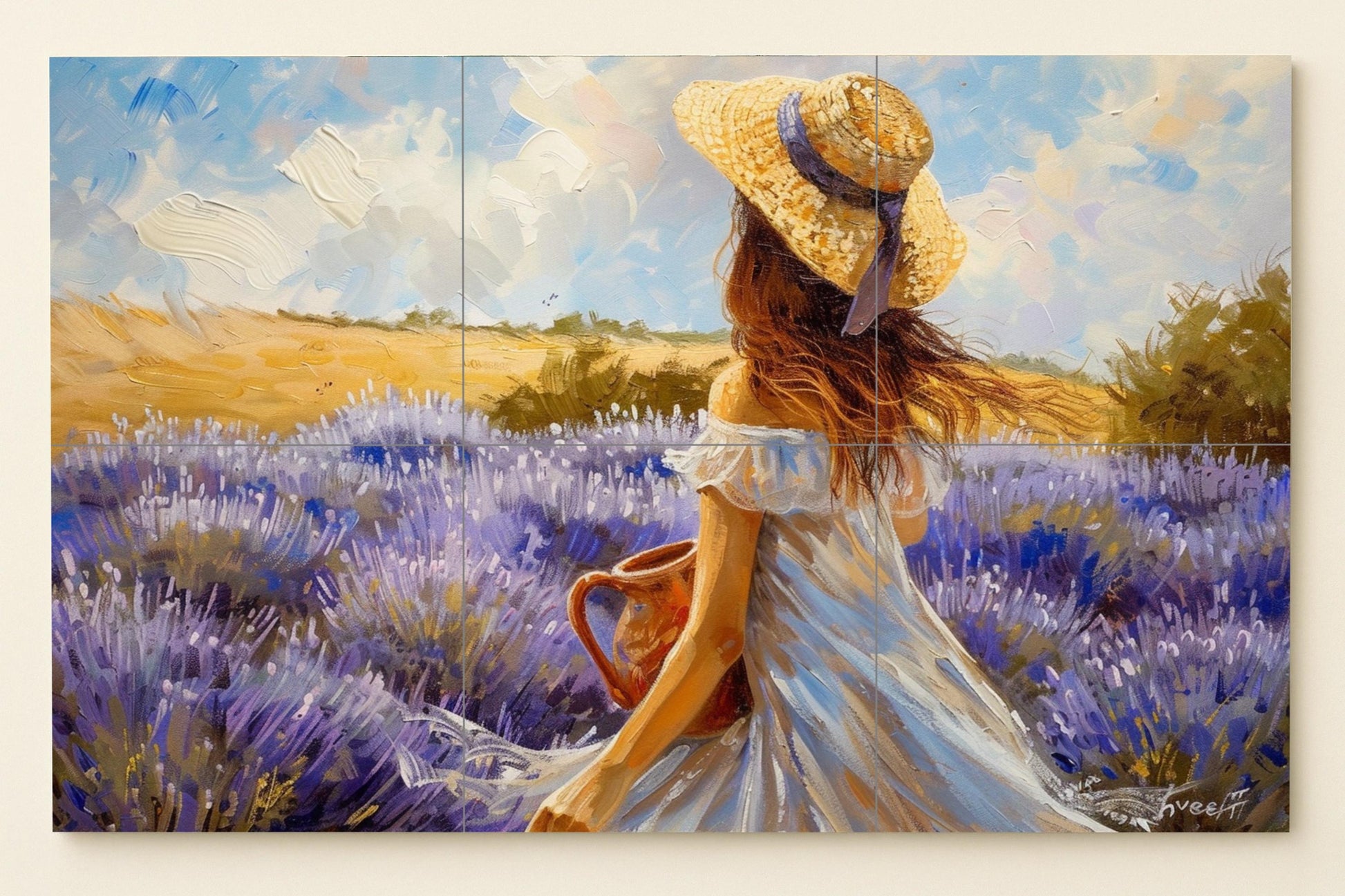 Stil Provenzalisch — Natur-Wandkunst, Wandkunst aus Keramikfliesen
