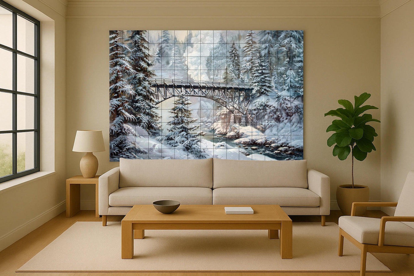 Bridge of Mountain nevado — Garden & Scenery Décor · Tile Wall Art