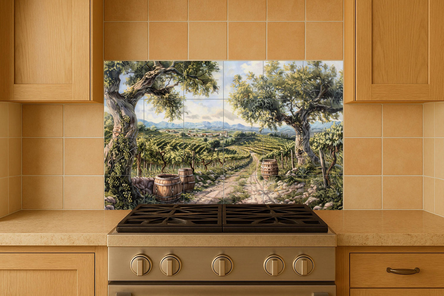 Cerámica di Vigneto — Cucina di Campagna, Arte da Parete in Ceramica
