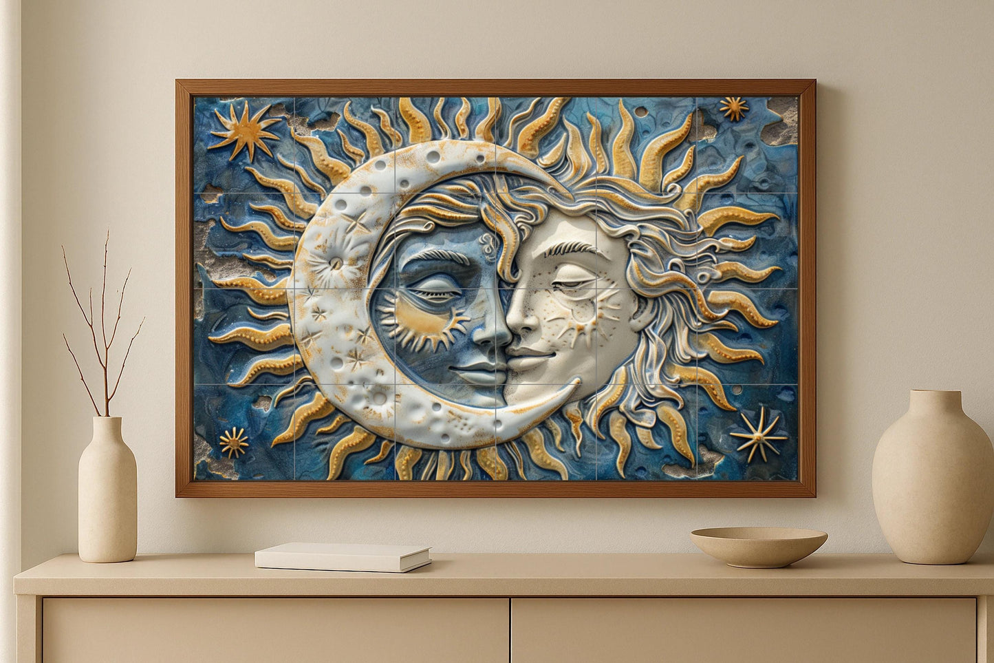 Sun and Moon — Legends & Epic Art · Ceramic Tile Mural