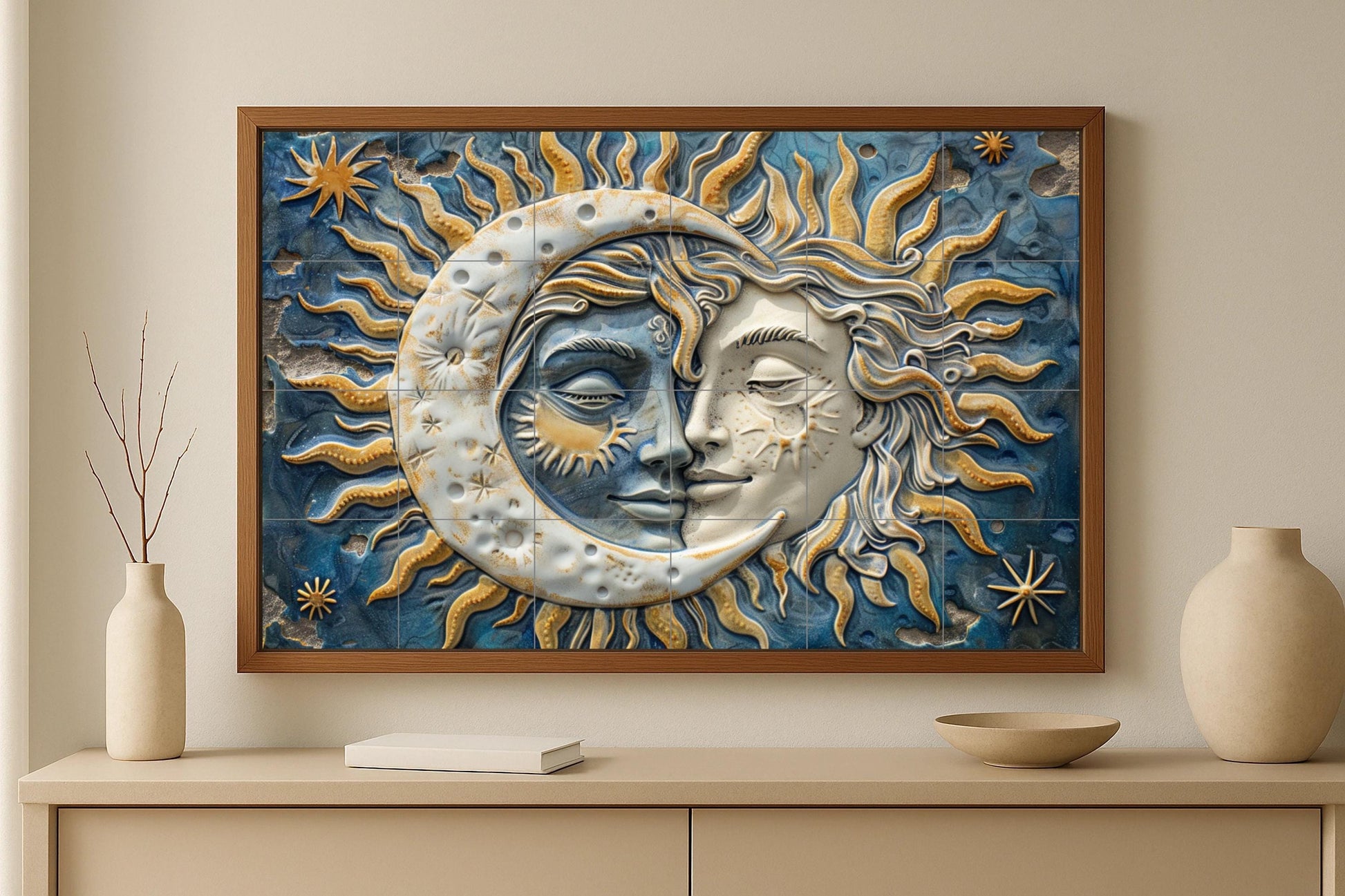 Sun and Moon — Legends & Epic Art · Ceramic Tile Mural