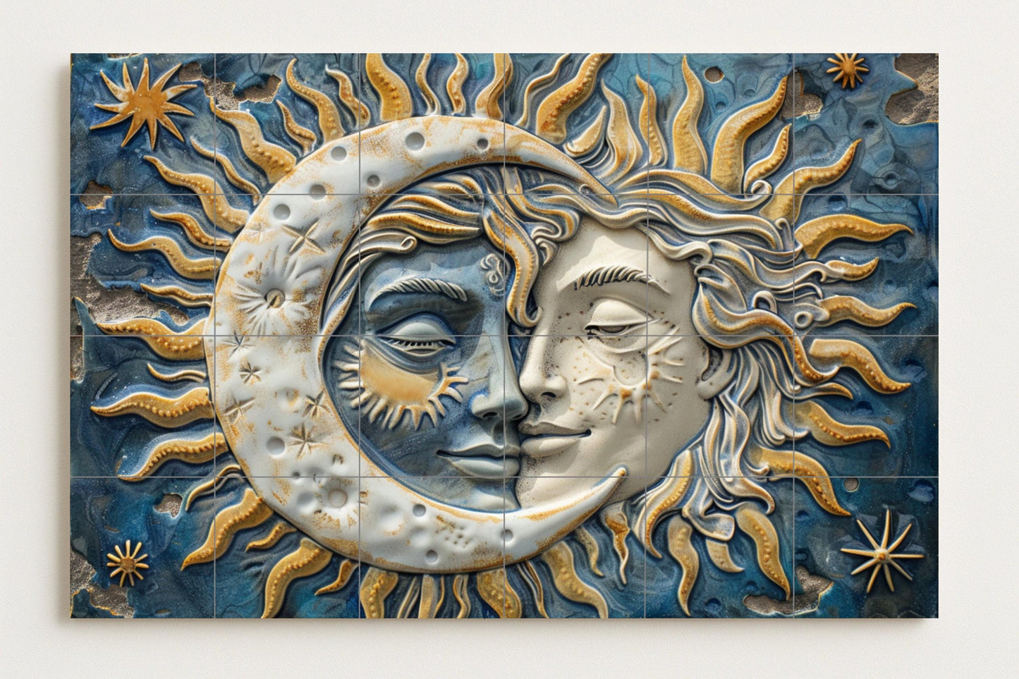Sun and Moon — Legends & Epic Art · Ceramic Tile Mural