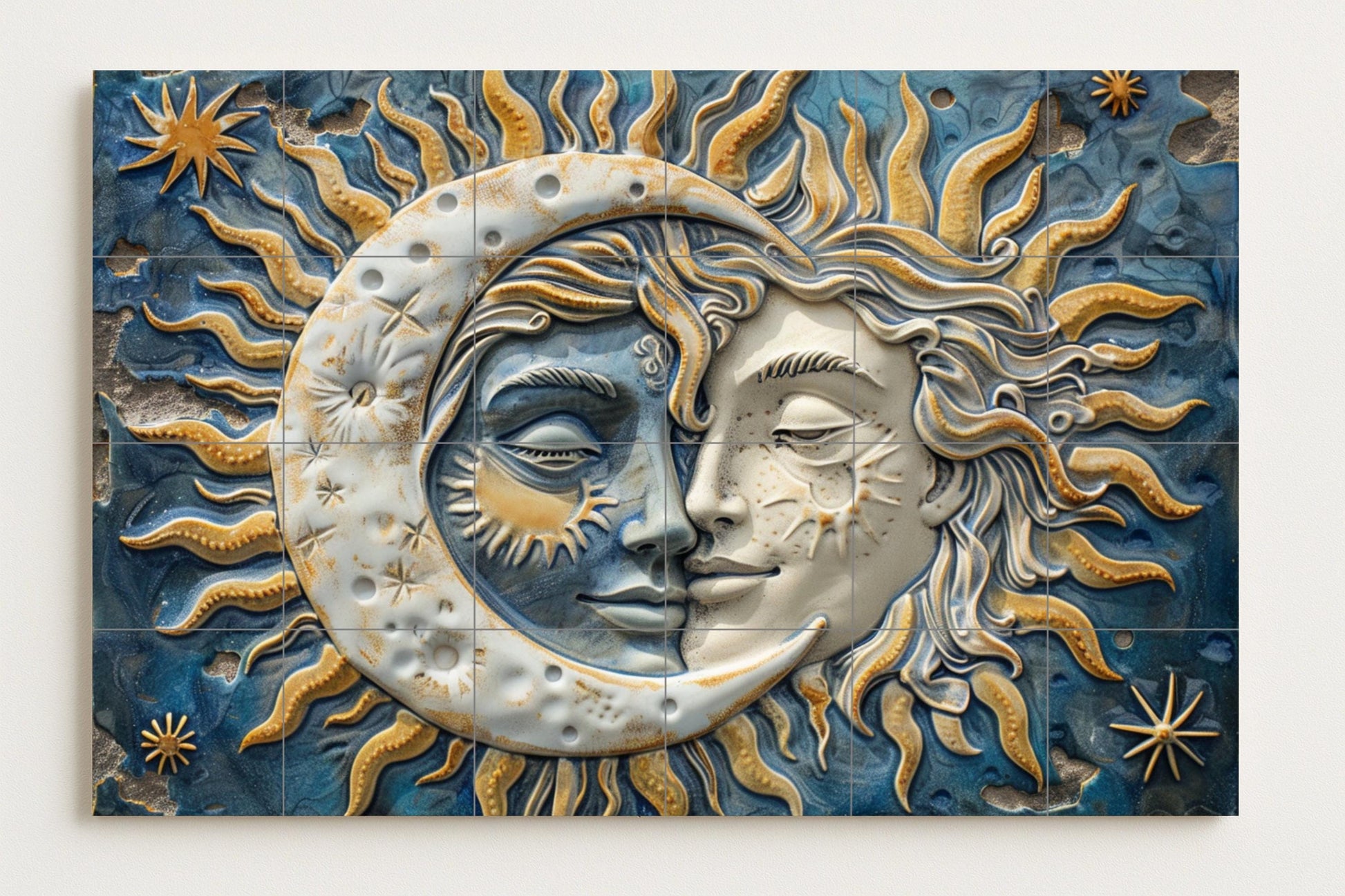 Sun and Moon — Legends & Epic Art · Ceramic Tile Mural