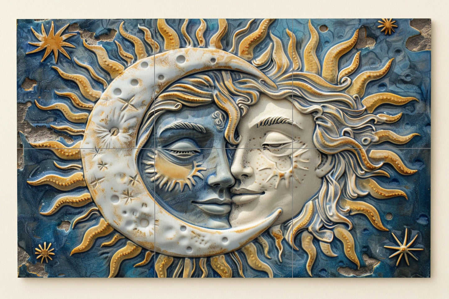 Sun and Moon — Legends & Epic Art · Ceramic Tile Mural