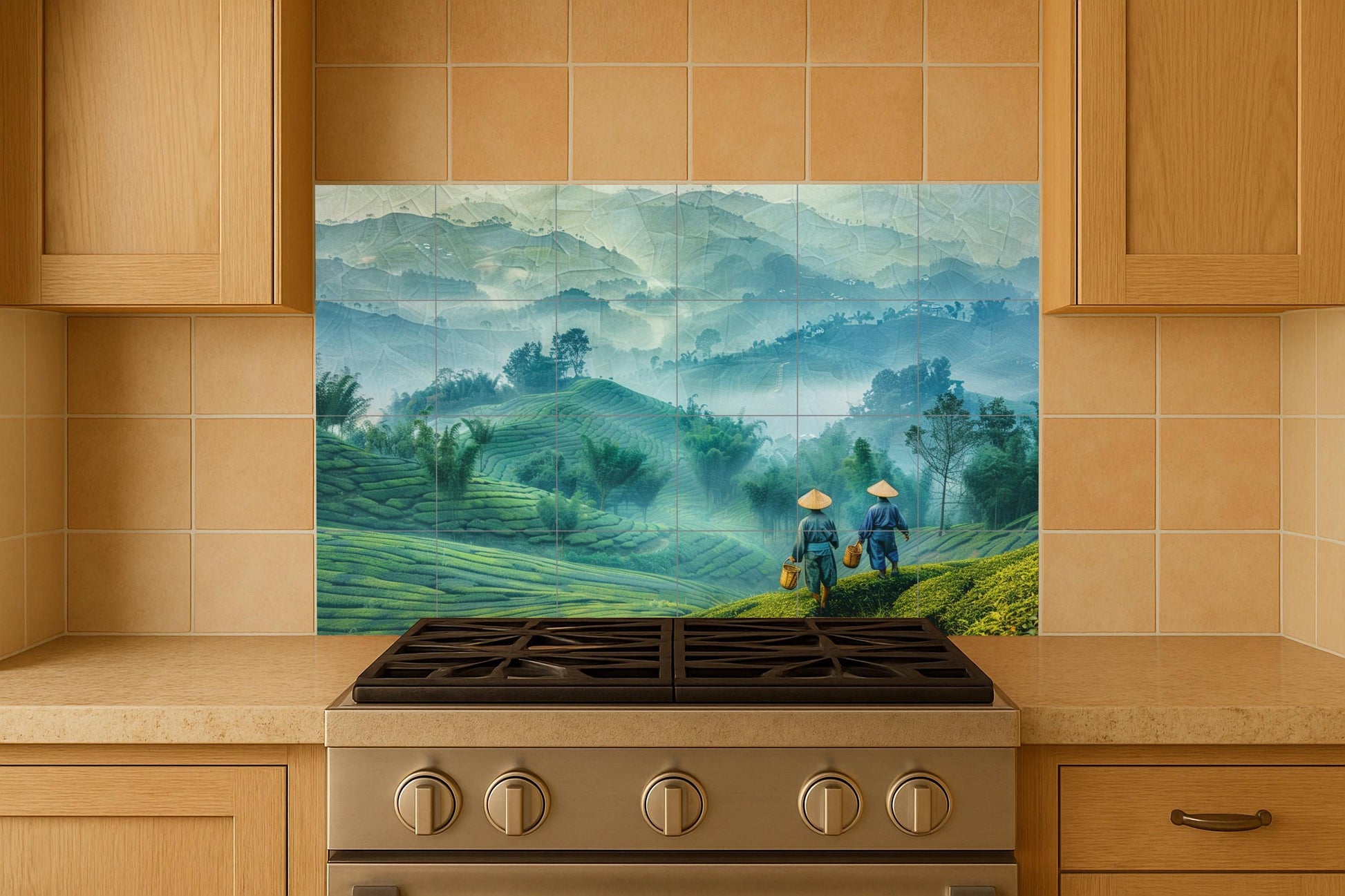 Countryside in terrazas — Kitchen & Country Scene · Ceramic Tile Mural
