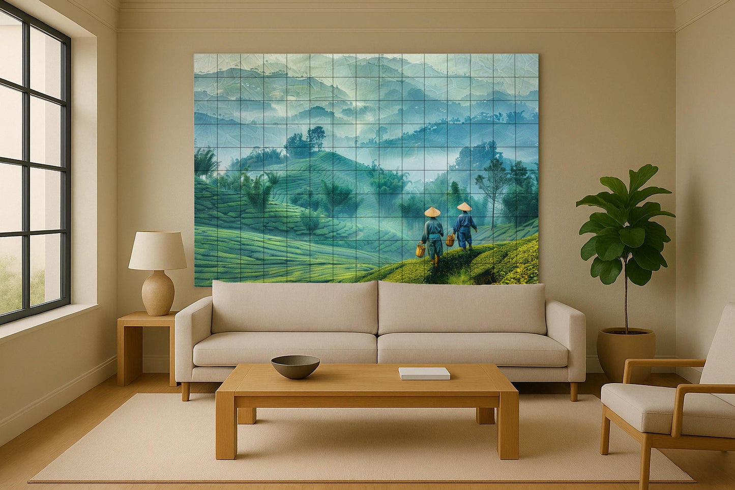 Countryside in terrazas — Kitchen & Country Scene · Ceramic Tile Mural