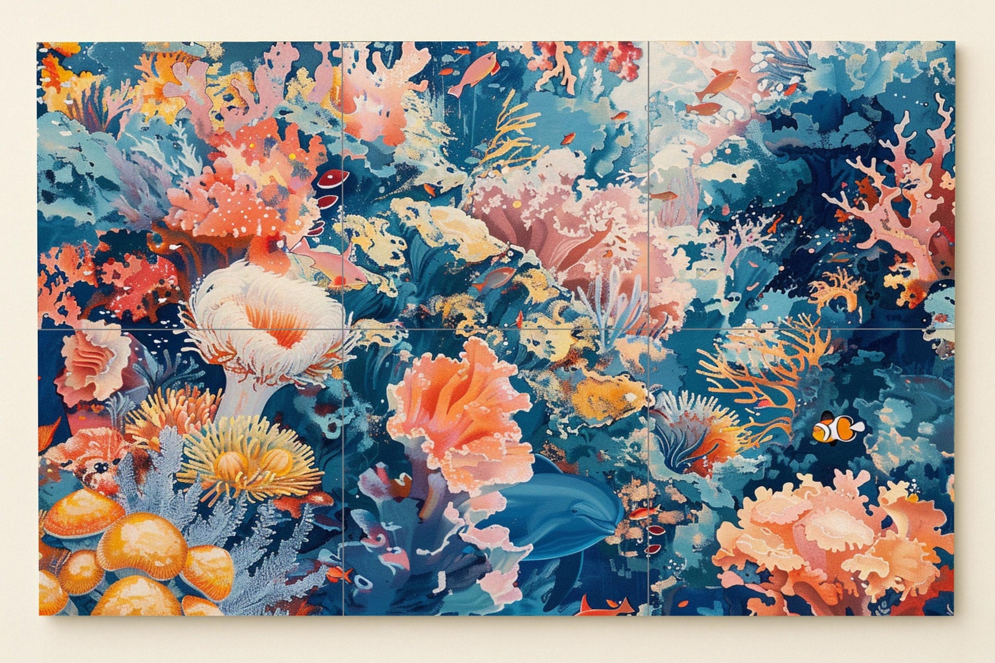 Mural de arrecife de coral