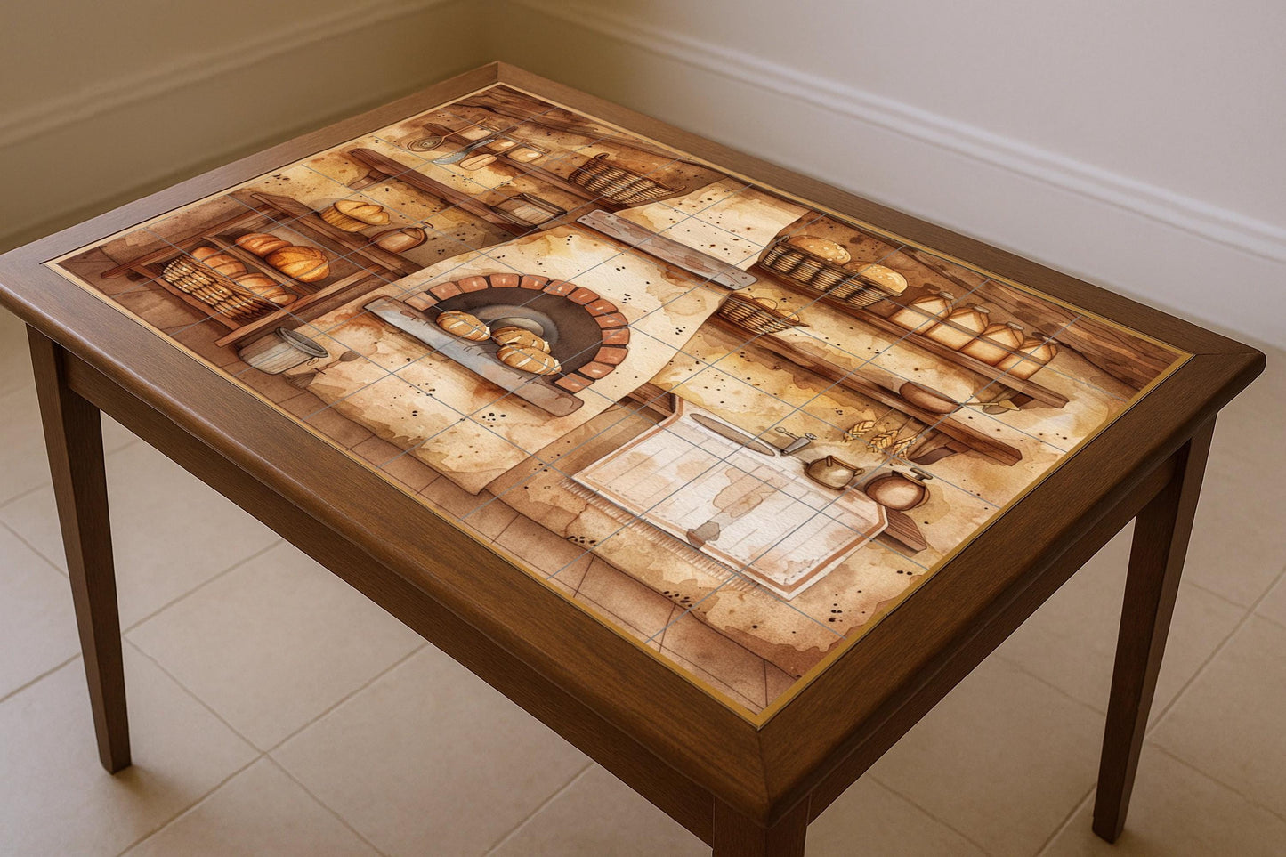 Fresque en Carrelage Horno de panadería — Cuisine de Campagne
