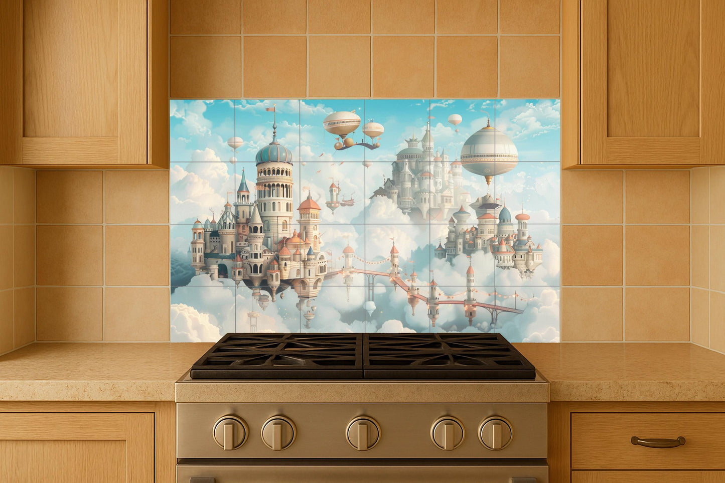 Mural de palacio flotante