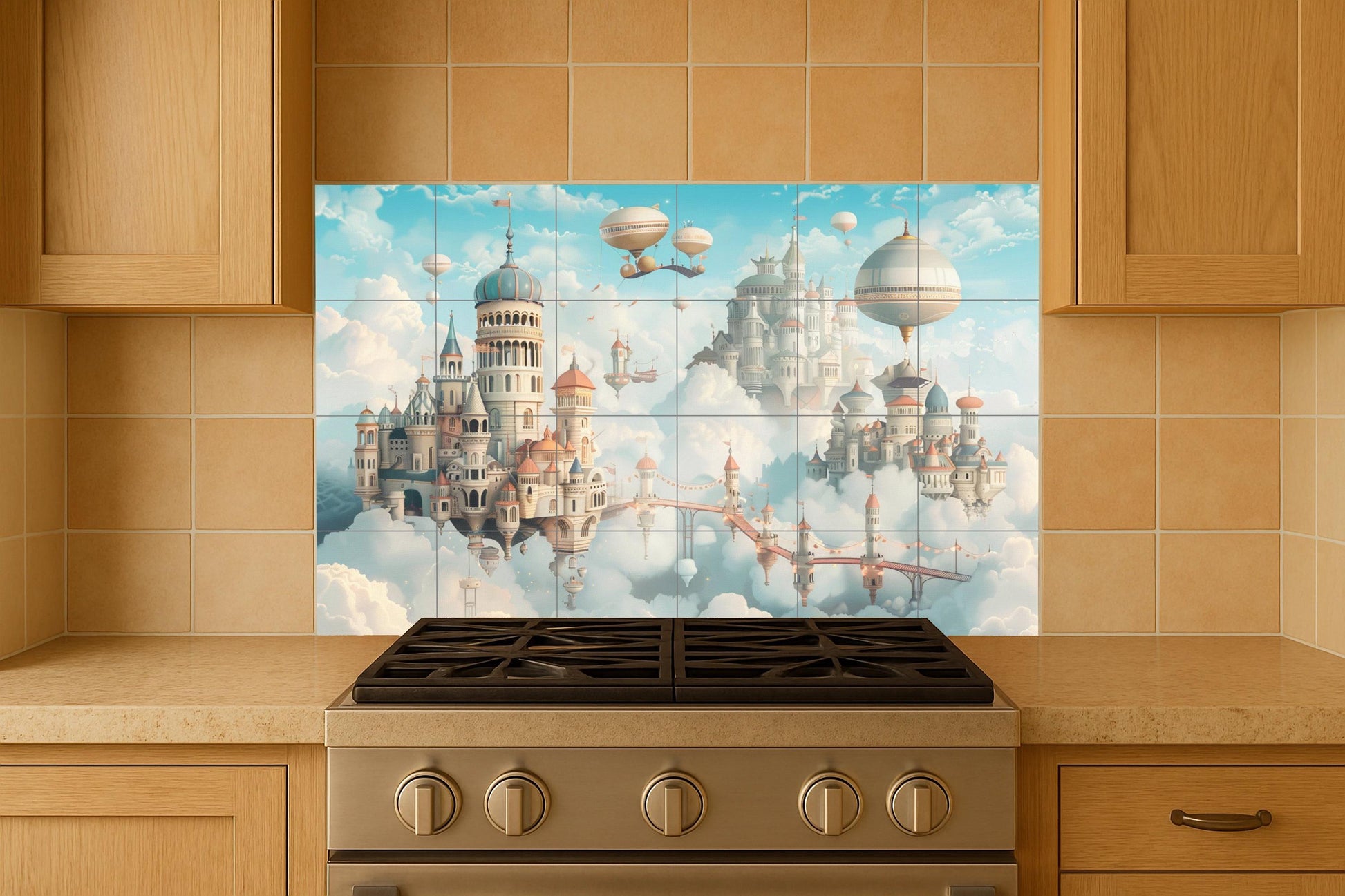 Mural de palacio flotante