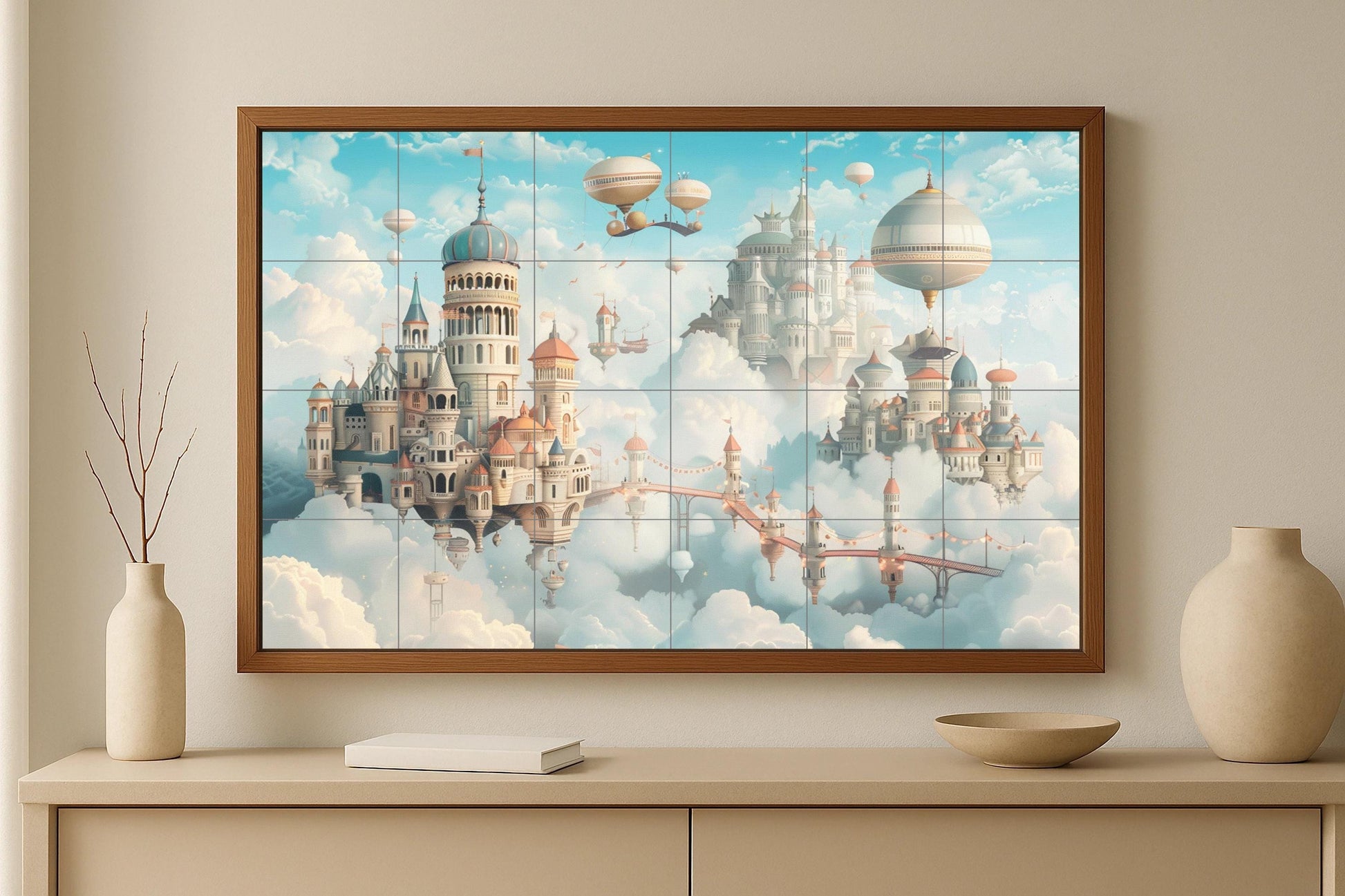 Mural de palacio flotante