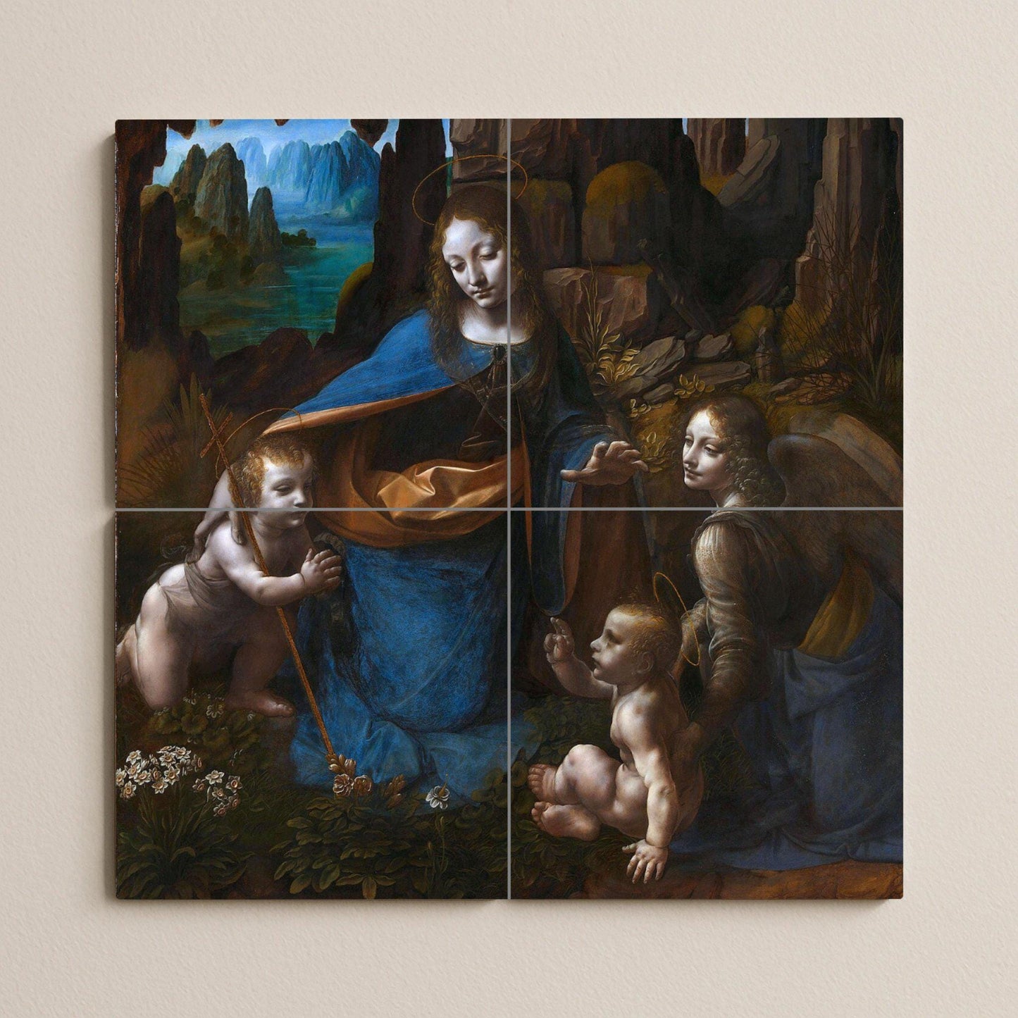 Virgen de las Rocas de Leonardo da Vinci