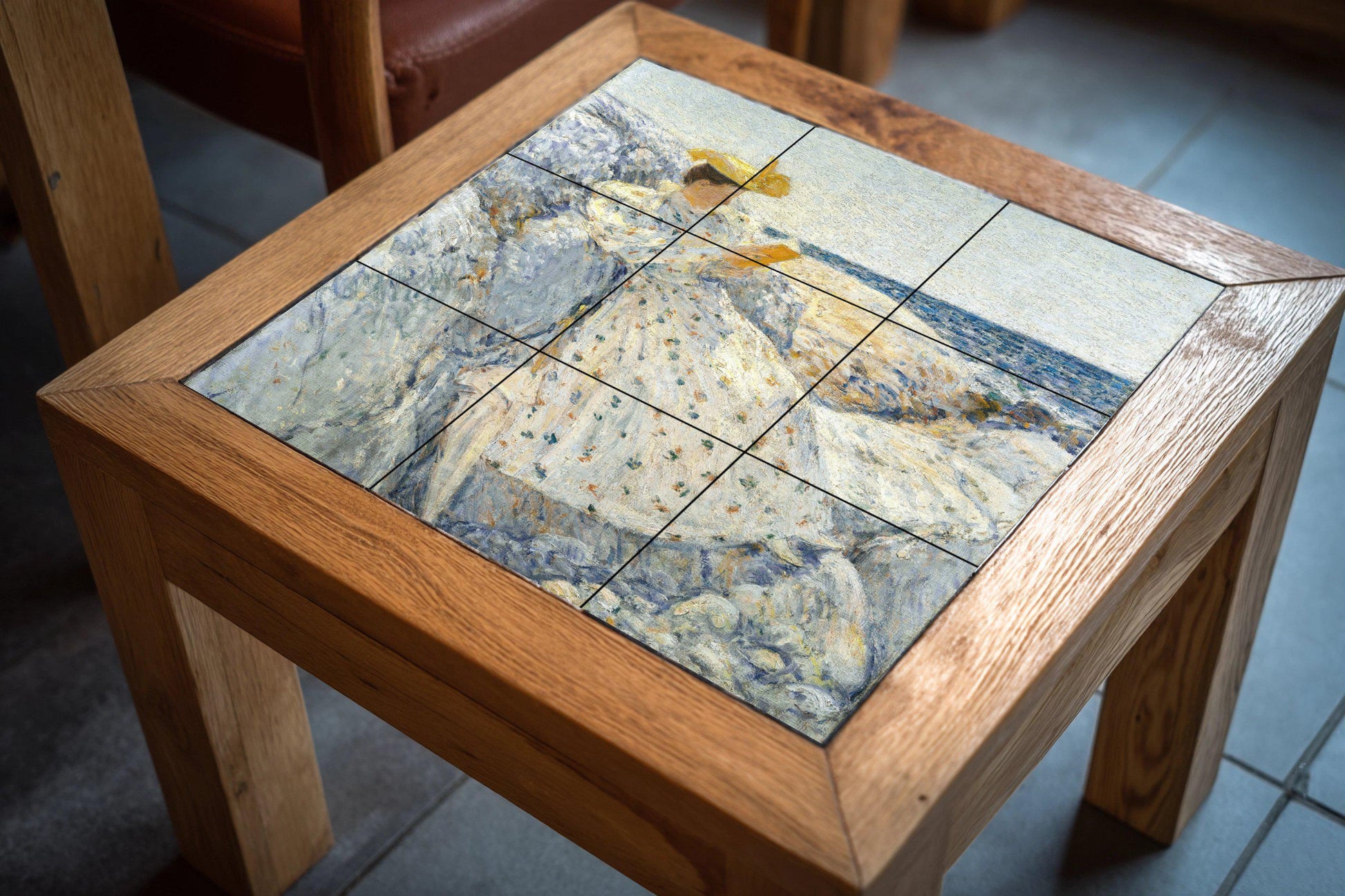 Ceramic Tile Mural: Lector Coastal of Childe Hassam — Gallery Wall Art