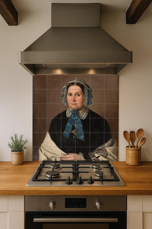 Portrait of Woman Victorian · Ceramic Wall Mural — Mythological Scene