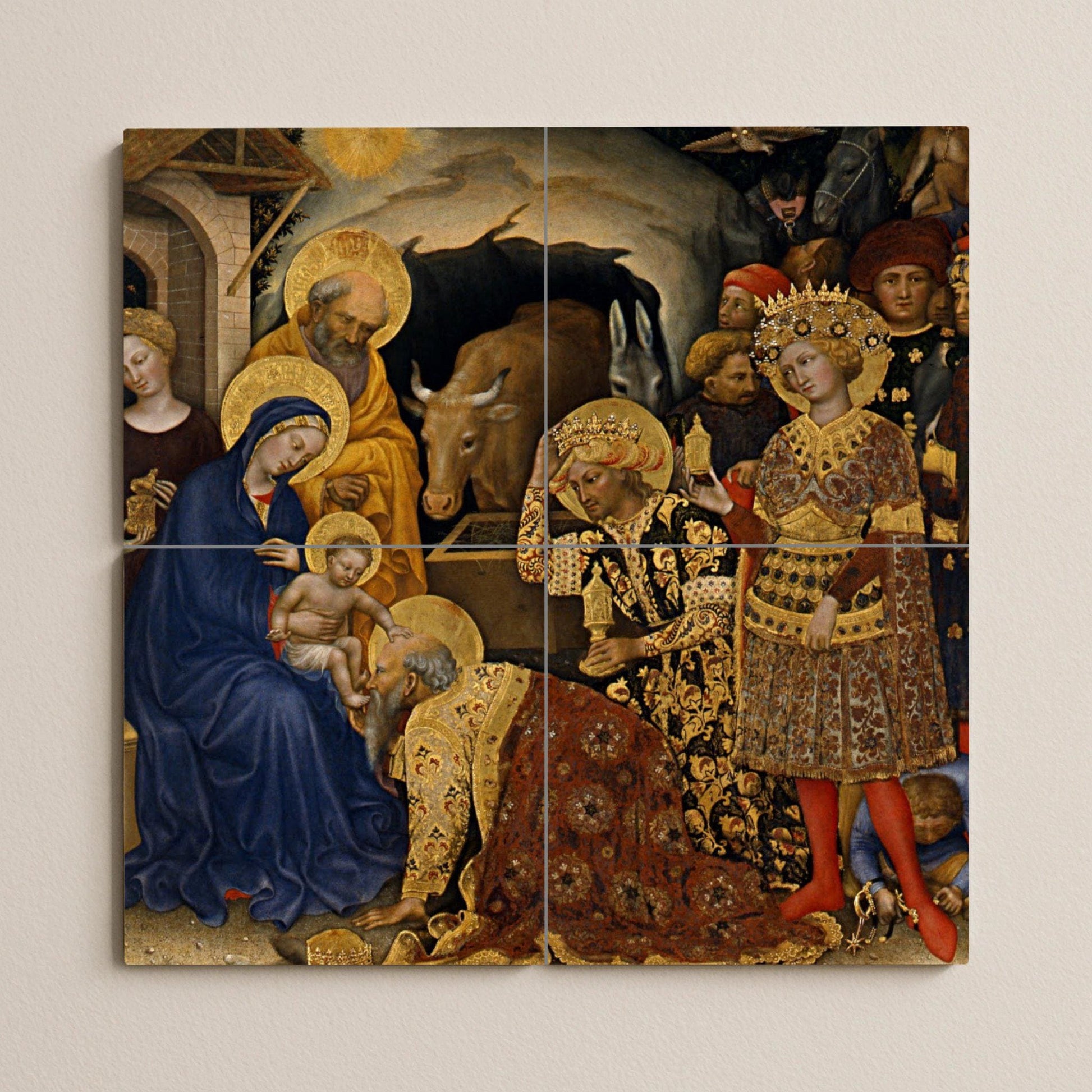 Anbetung der Könige · Keramik-Wandbild — Biblische Szene