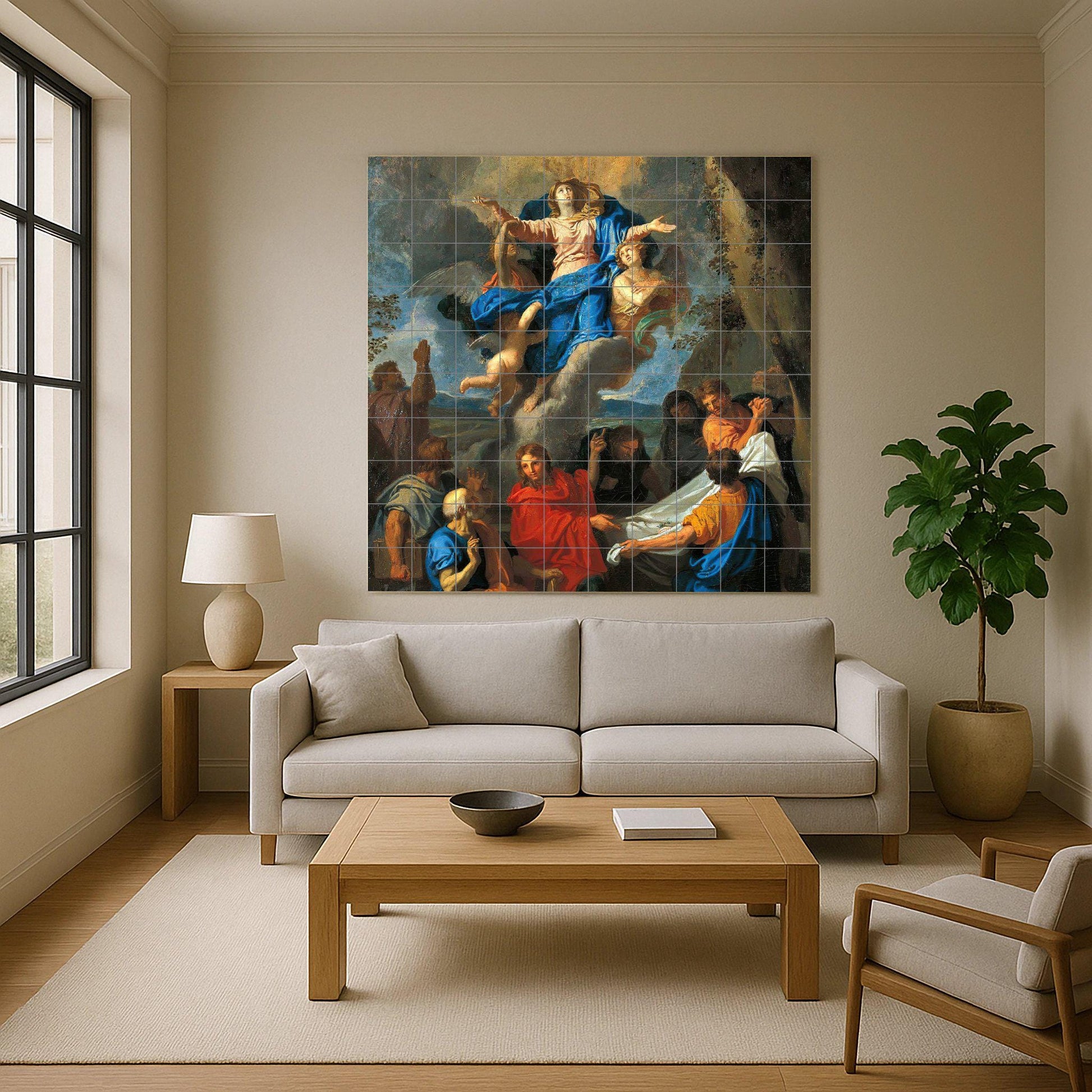 Asunción von Maria · Keramik-Wandbild — Christliche Wandkunst