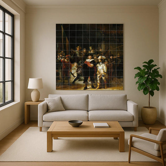 La ronda de noche · Ceramic Wall Mural — Gallery Wall Art