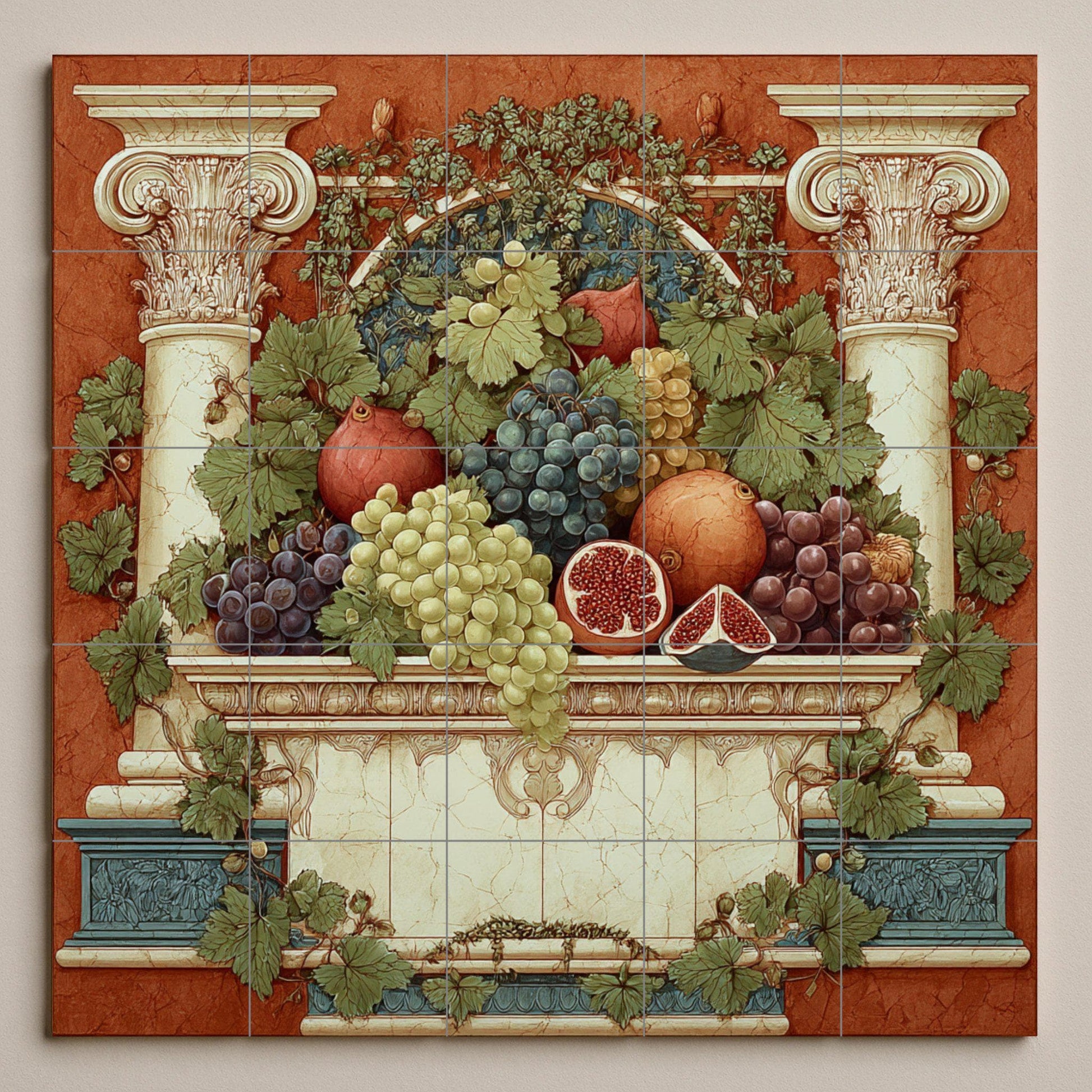 Frutta Romane · Murale Ceramico — Cucina di Campagna