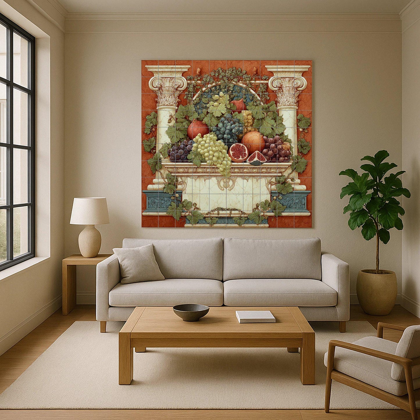 Frutta Romane · Murale Ceramico — Cucina di Campagna