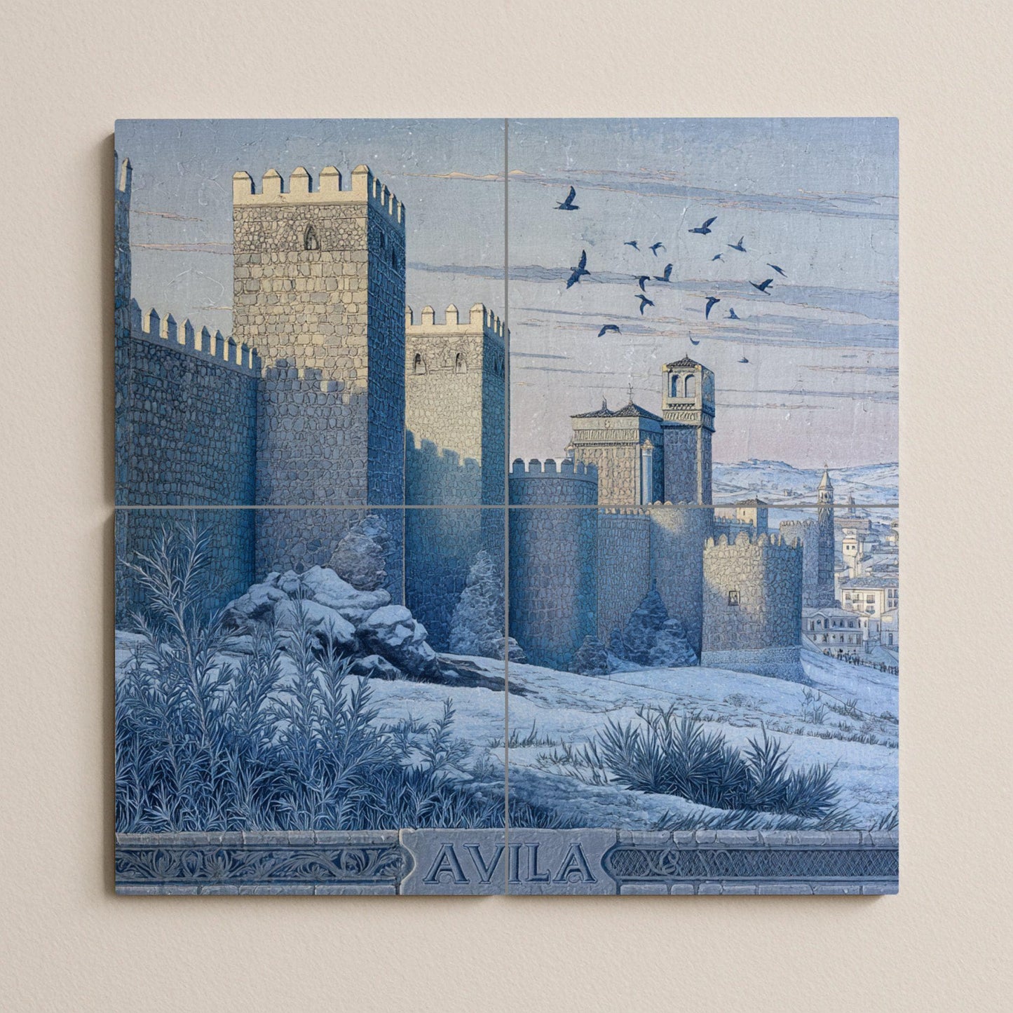 Ávila — Cityscape in Tile · Ceramic Tile Mural