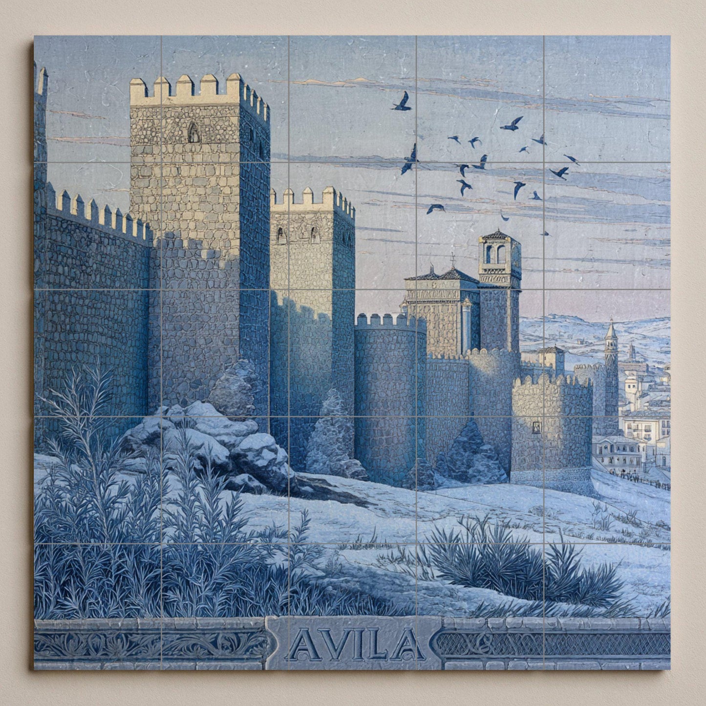 Ávila — Cityscape in Tile · Ceramic Tile Mural