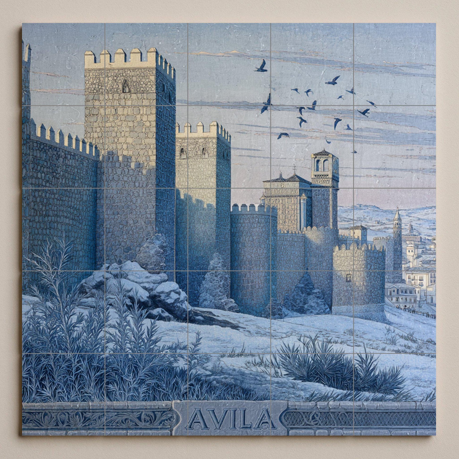 Ávila — Cityscape in Tile · Ceramic Tile Mural