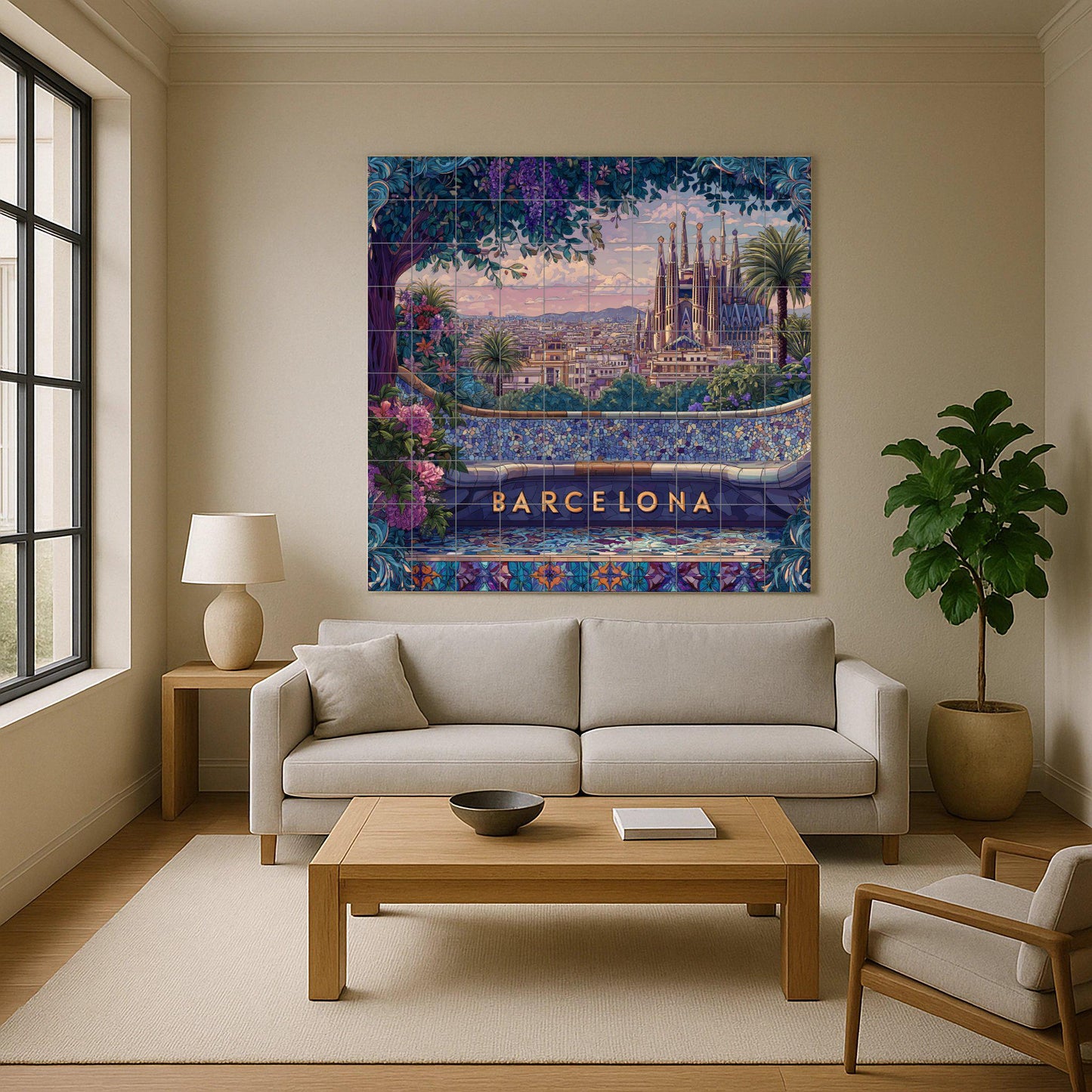 Barcelona — Christian Wall Art · Tile Wall Art