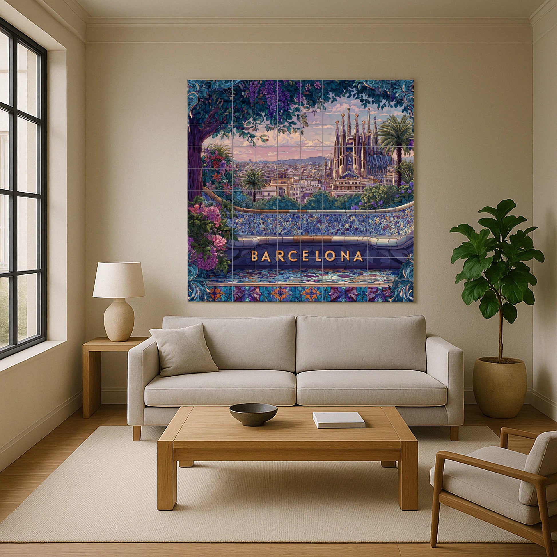Barcelona — Christian Wall Art · Tile Wall Art