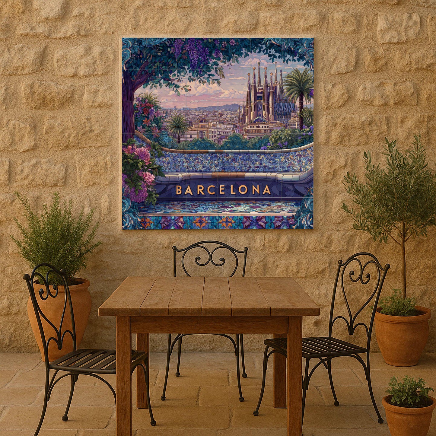 Barcelona — Christian Wall Art · Tile Wall Art