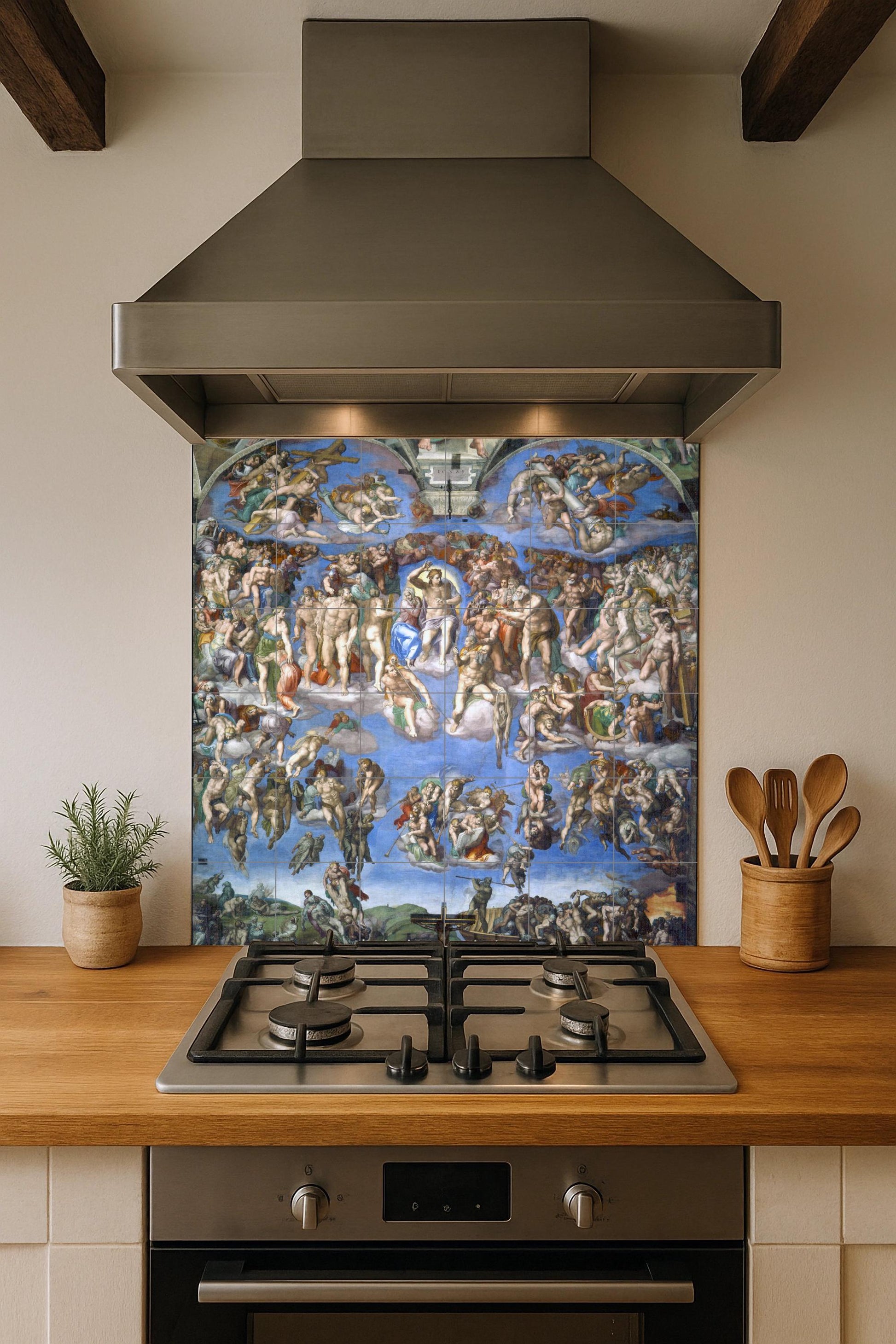 Juicio Final — Murale in Piastrelle di Ceramica · Riproduzione da Museo
