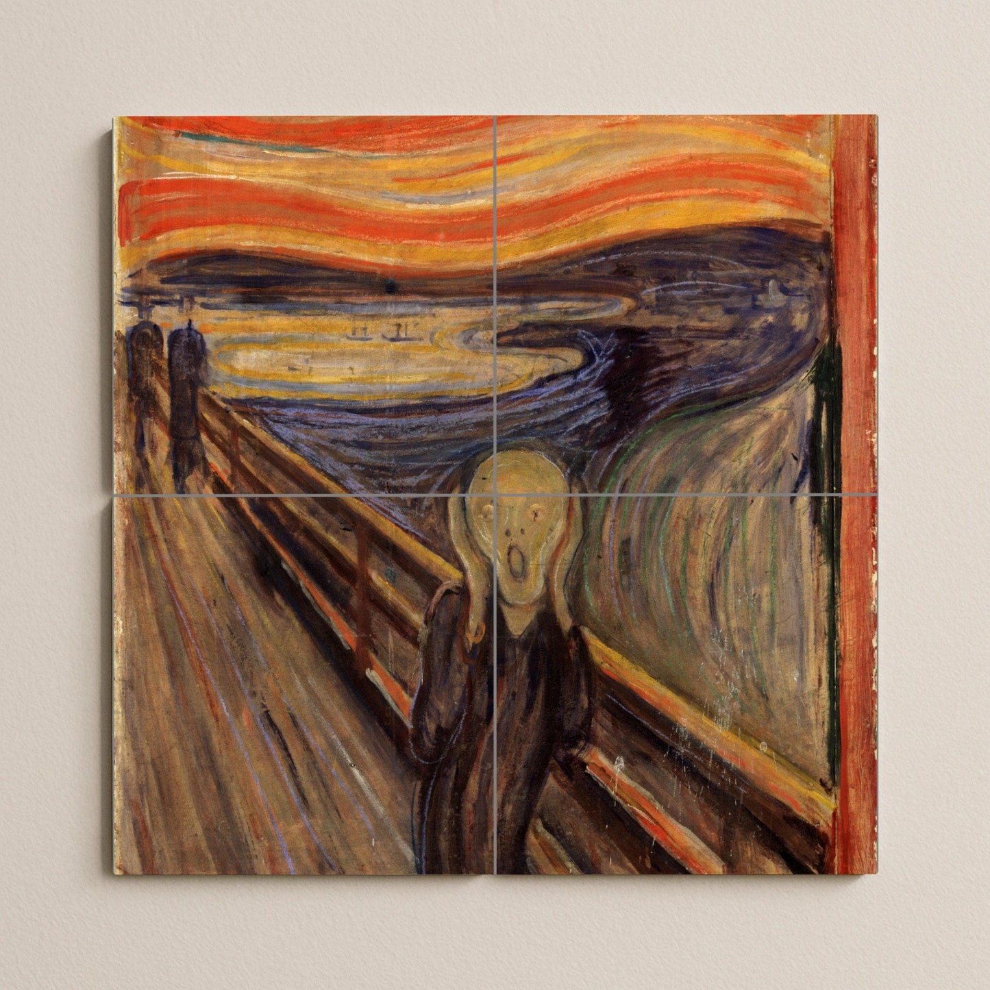 Mural de azulejos "El Grito" de Munch
