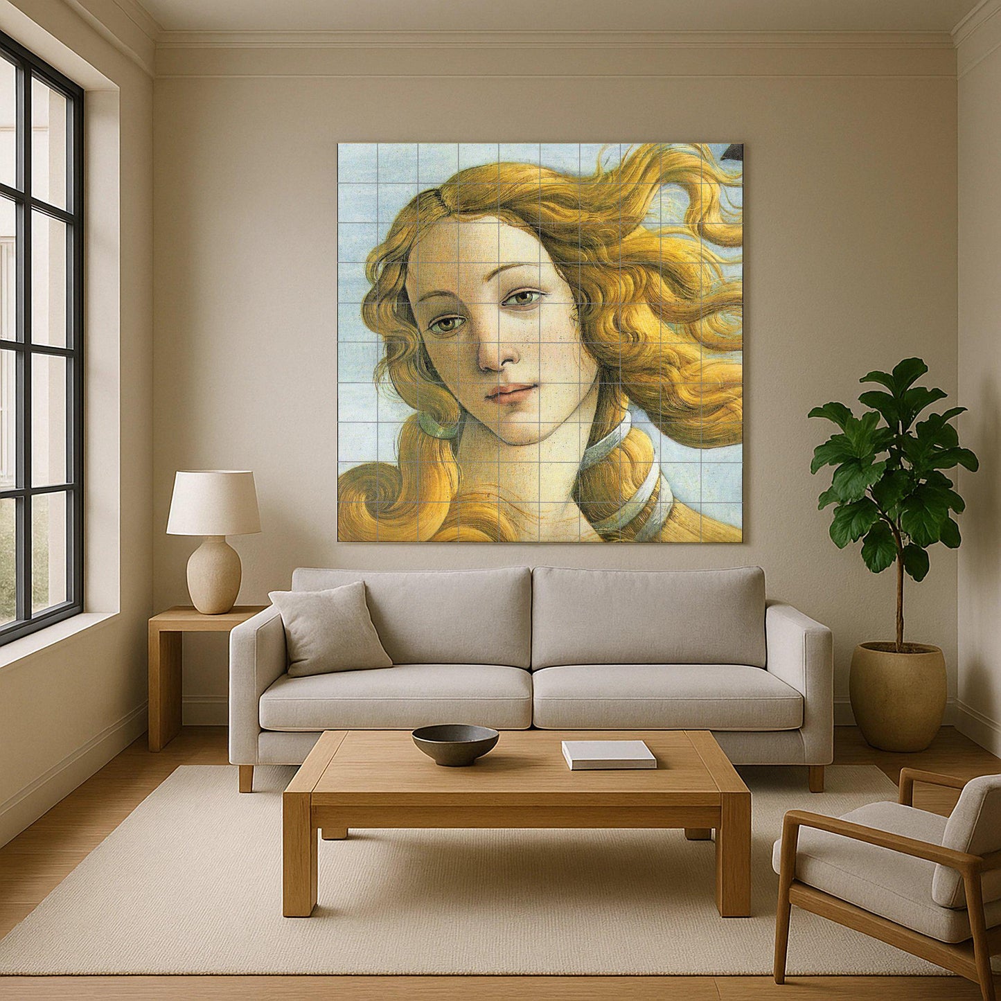 Mural de azulejos cerámicos Venus de Botticelli