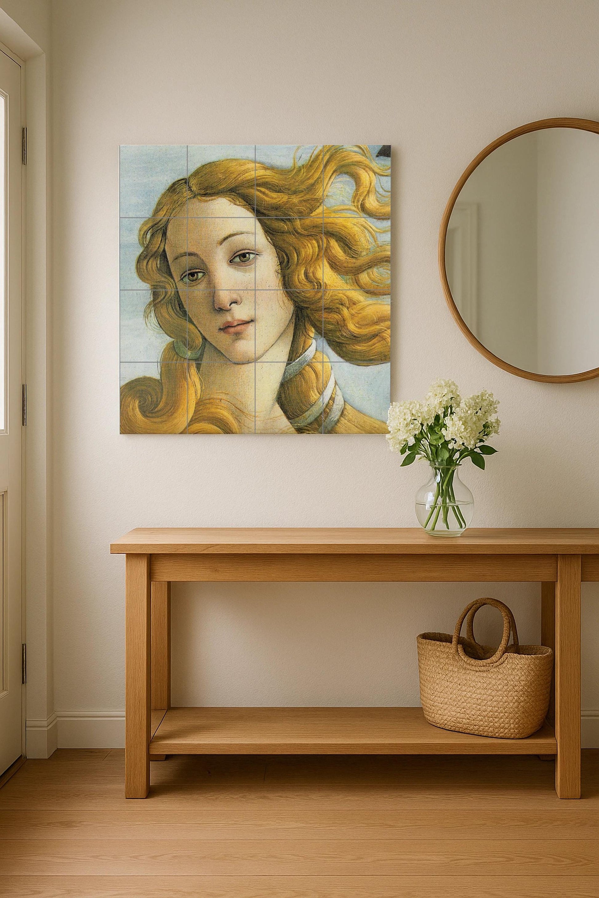 Mural de azulejos cerámicos Venus de Botticelli