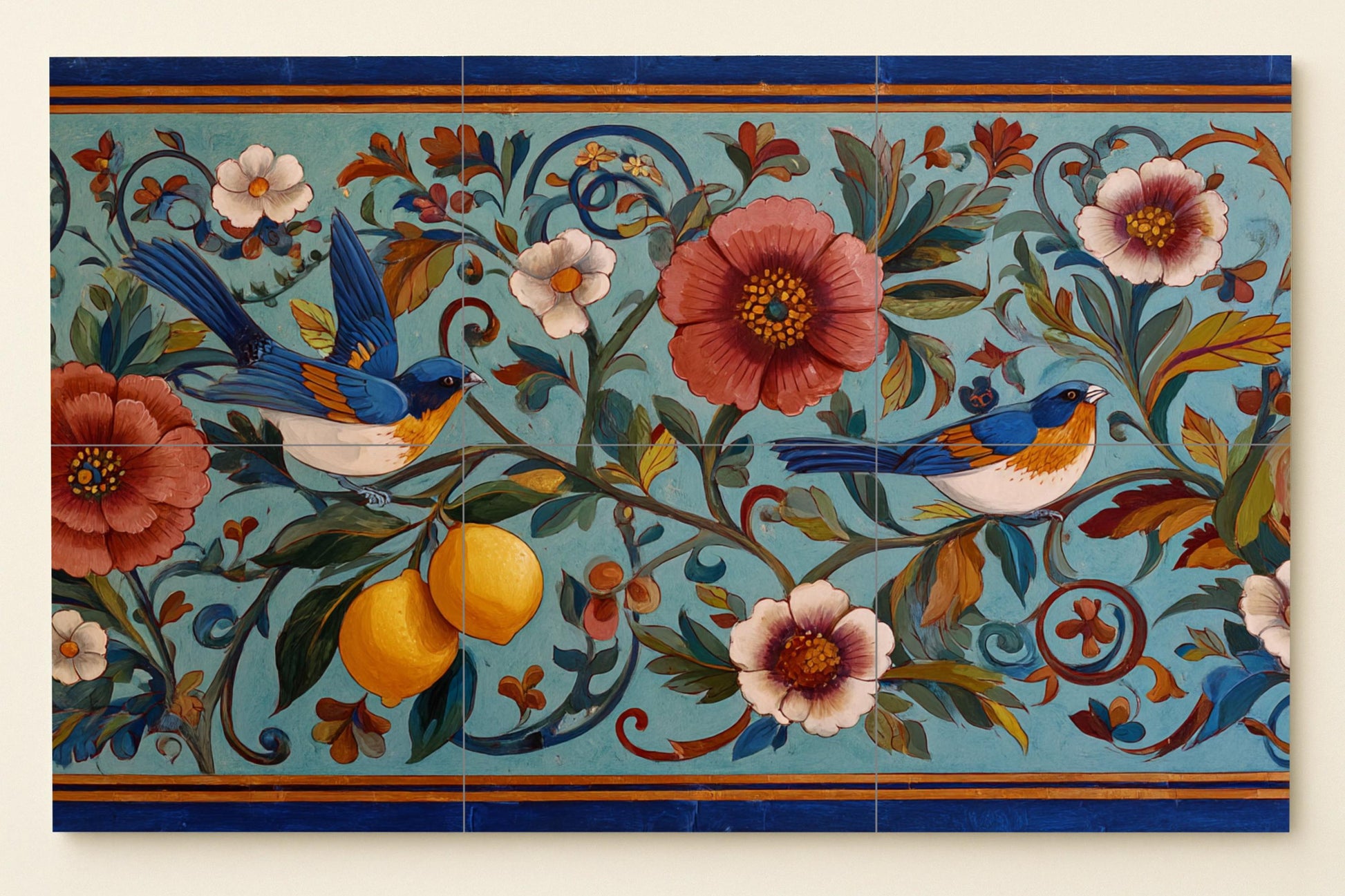 Mural de jardín siciliano