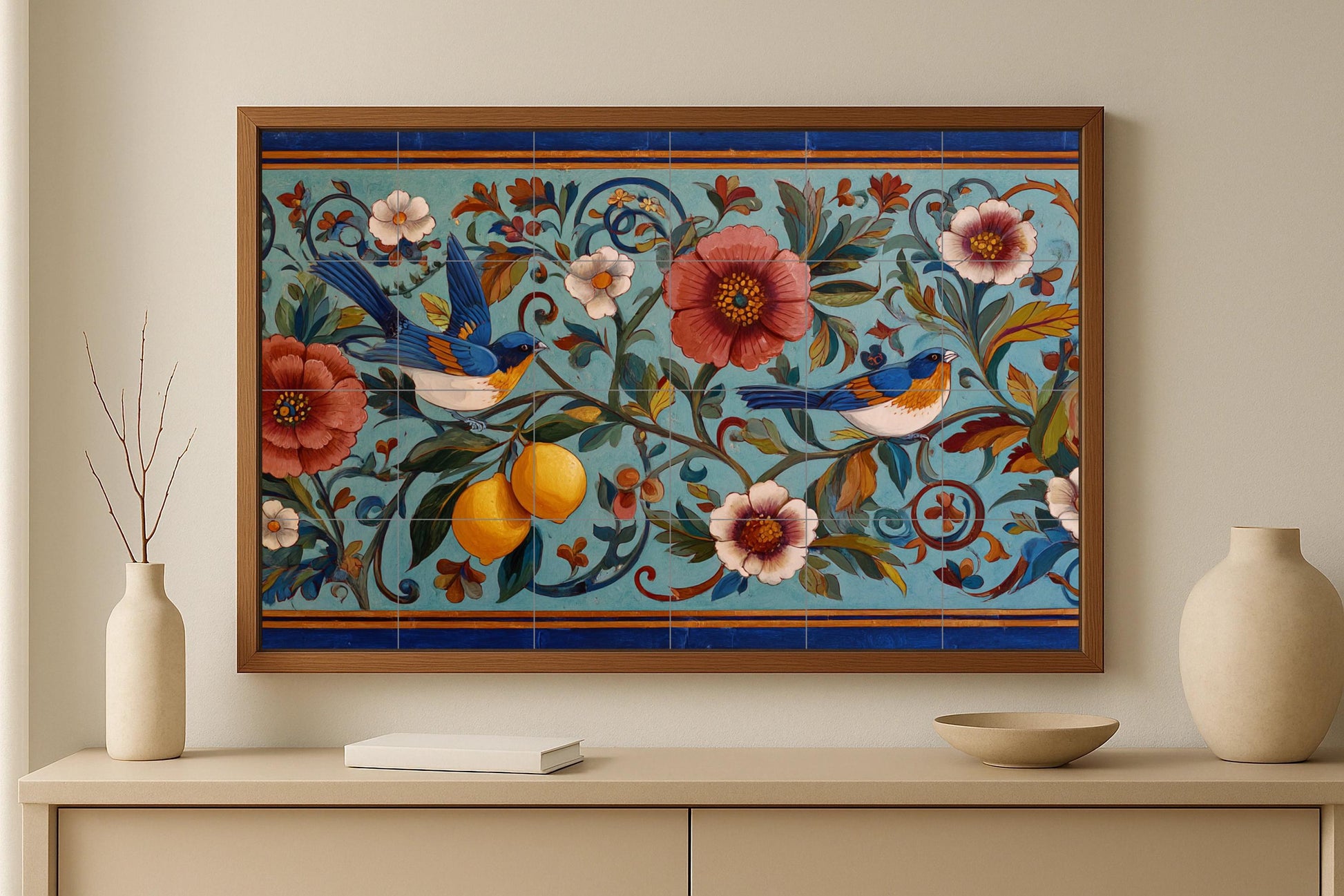 Mural de jardín siciliano