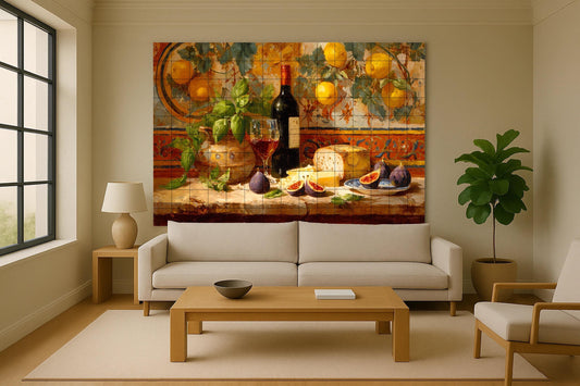 Kitchen mediterránea — Culinary Wall Décor · Tile Wall Art