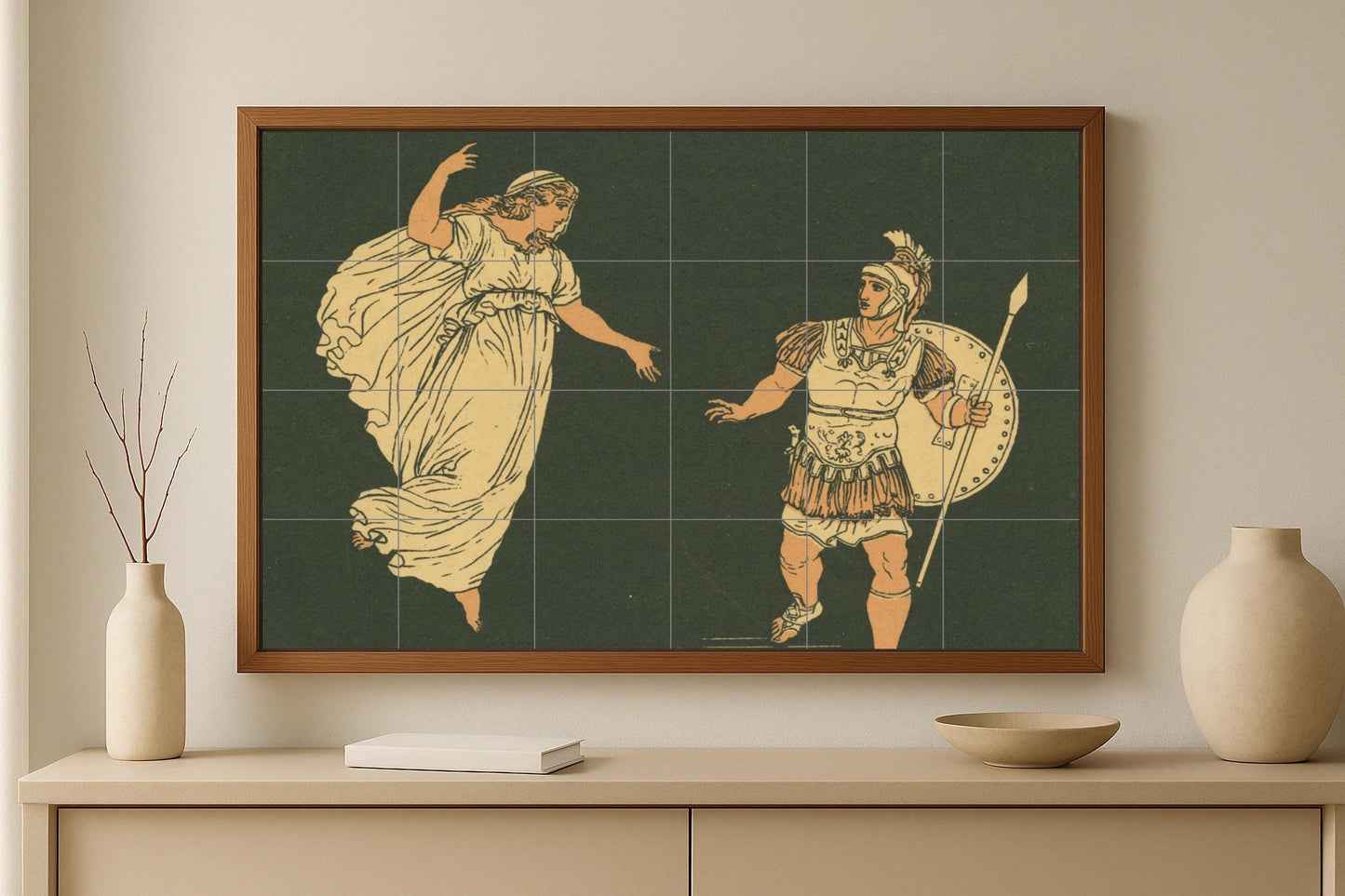 Ceramic Tile Mural: Trojan War — Legends & Epic Art
